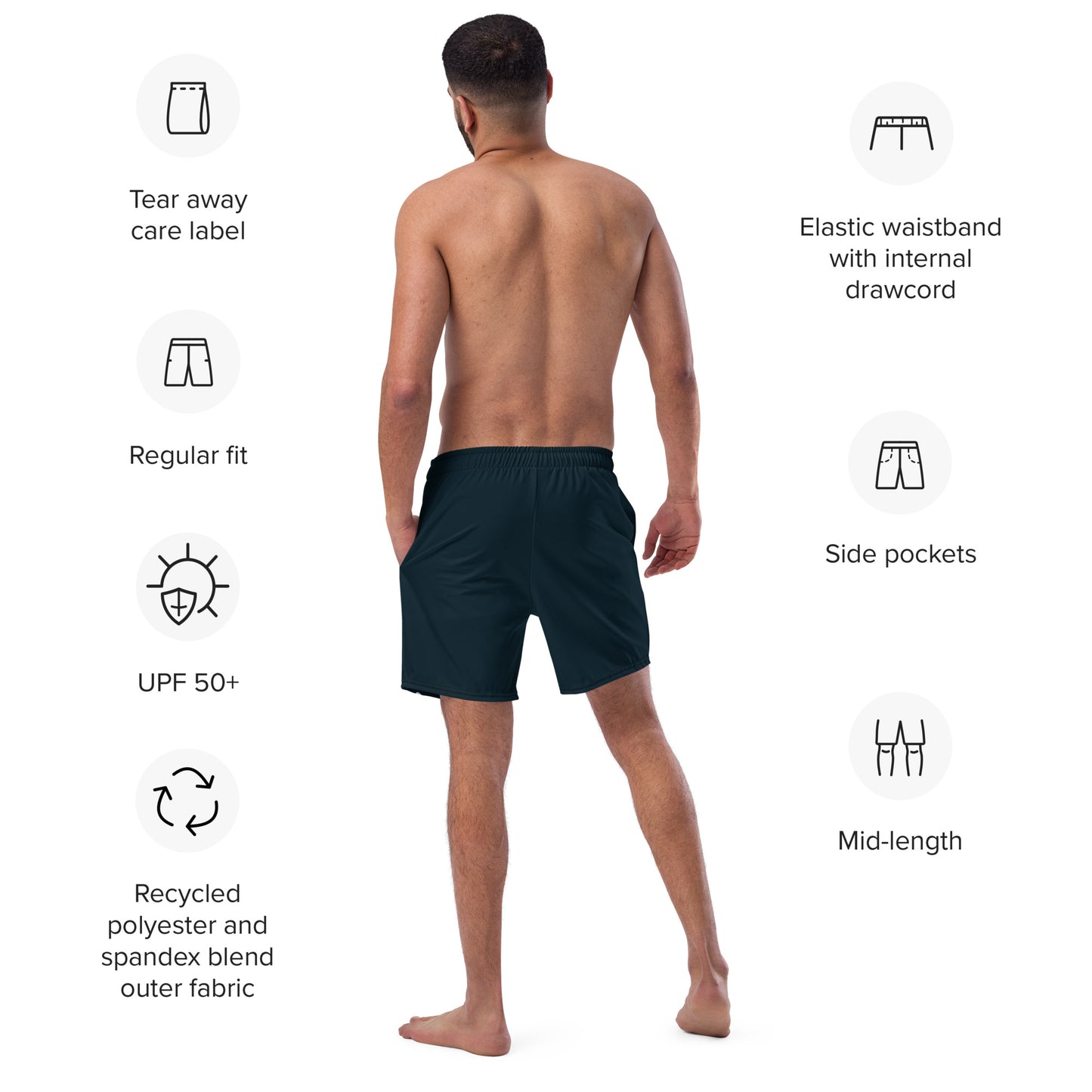 ARTIST Men's Swim Trunks (Midnight)