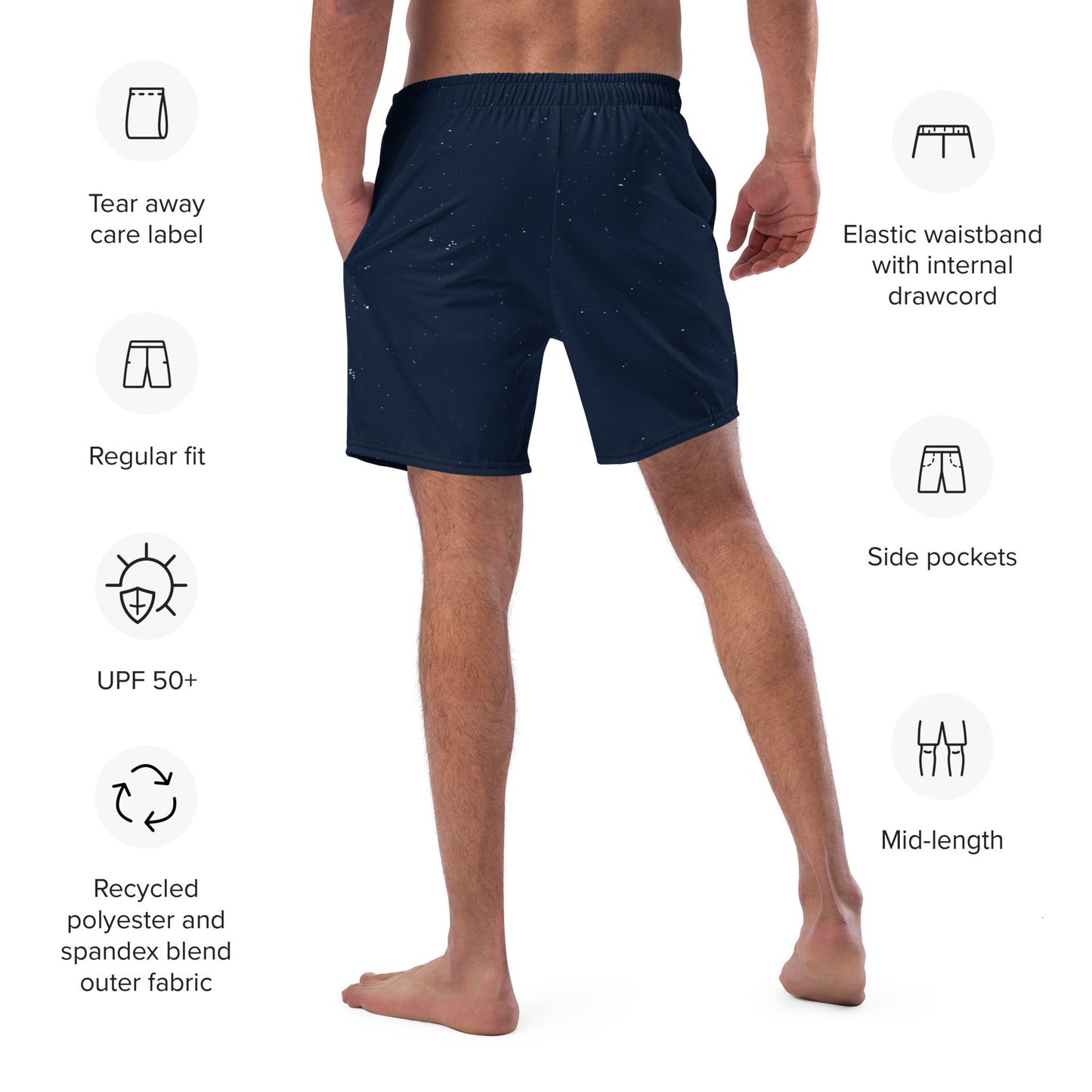 STAR GAZING Men's Swim Trunks