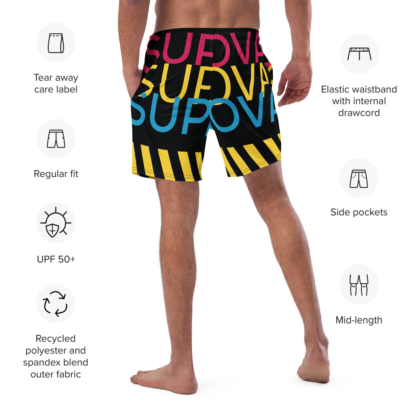 SUPERNOVA Men's Swim Trunks