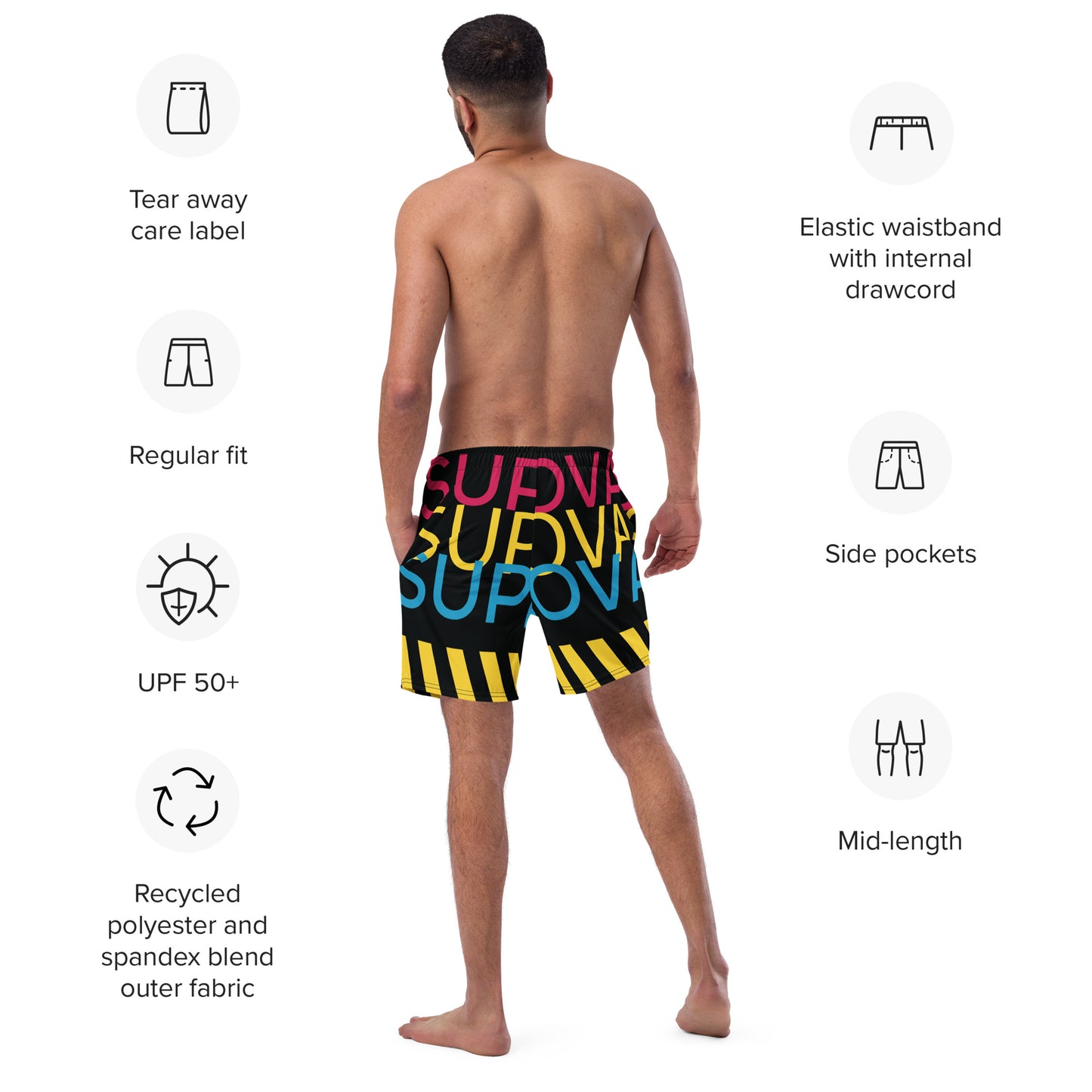 SUPERNOVA Men's Swim Trunks