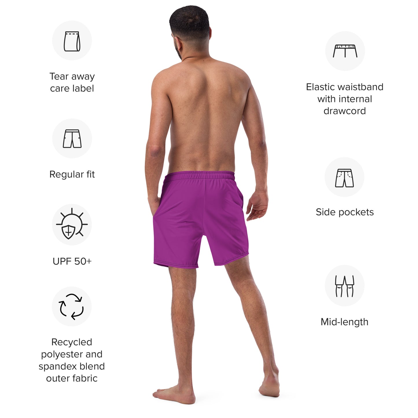 FOLLOW YOUR HEART Men's Swim Trunks