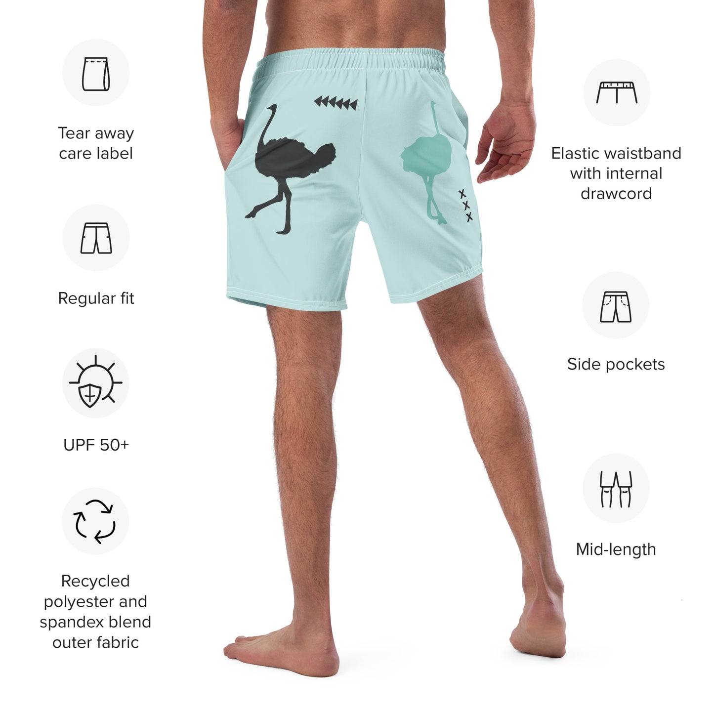 DANCER Men's Swim Trunks