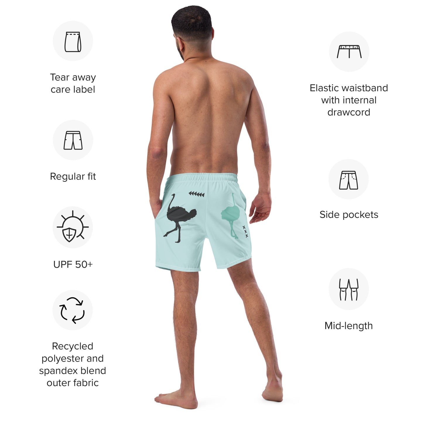 DANCER Men's Swim Trunks