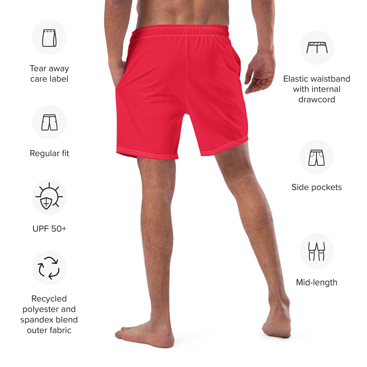 DAPPER CAT Men's Swim Trunks