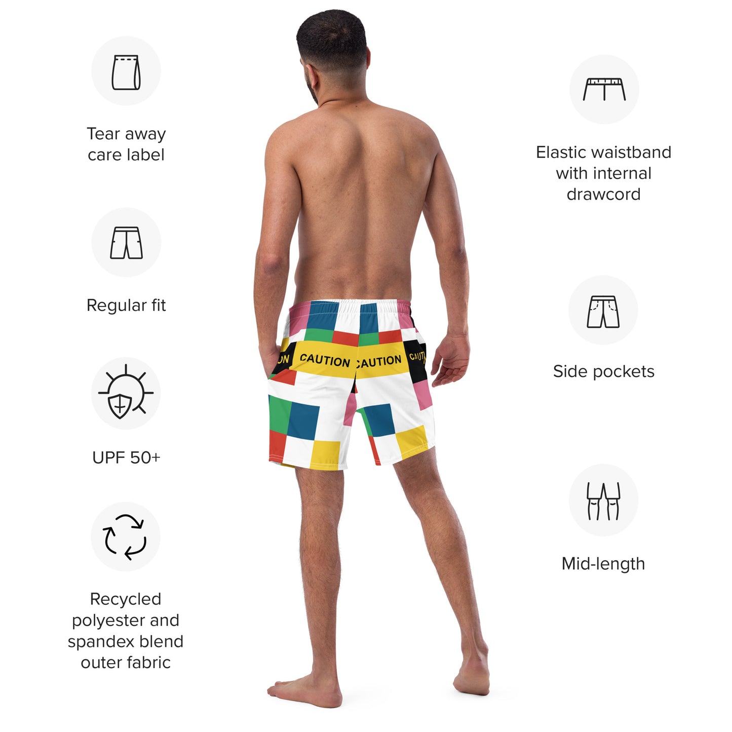 PATTERN MAKER Men's Swim Trunks