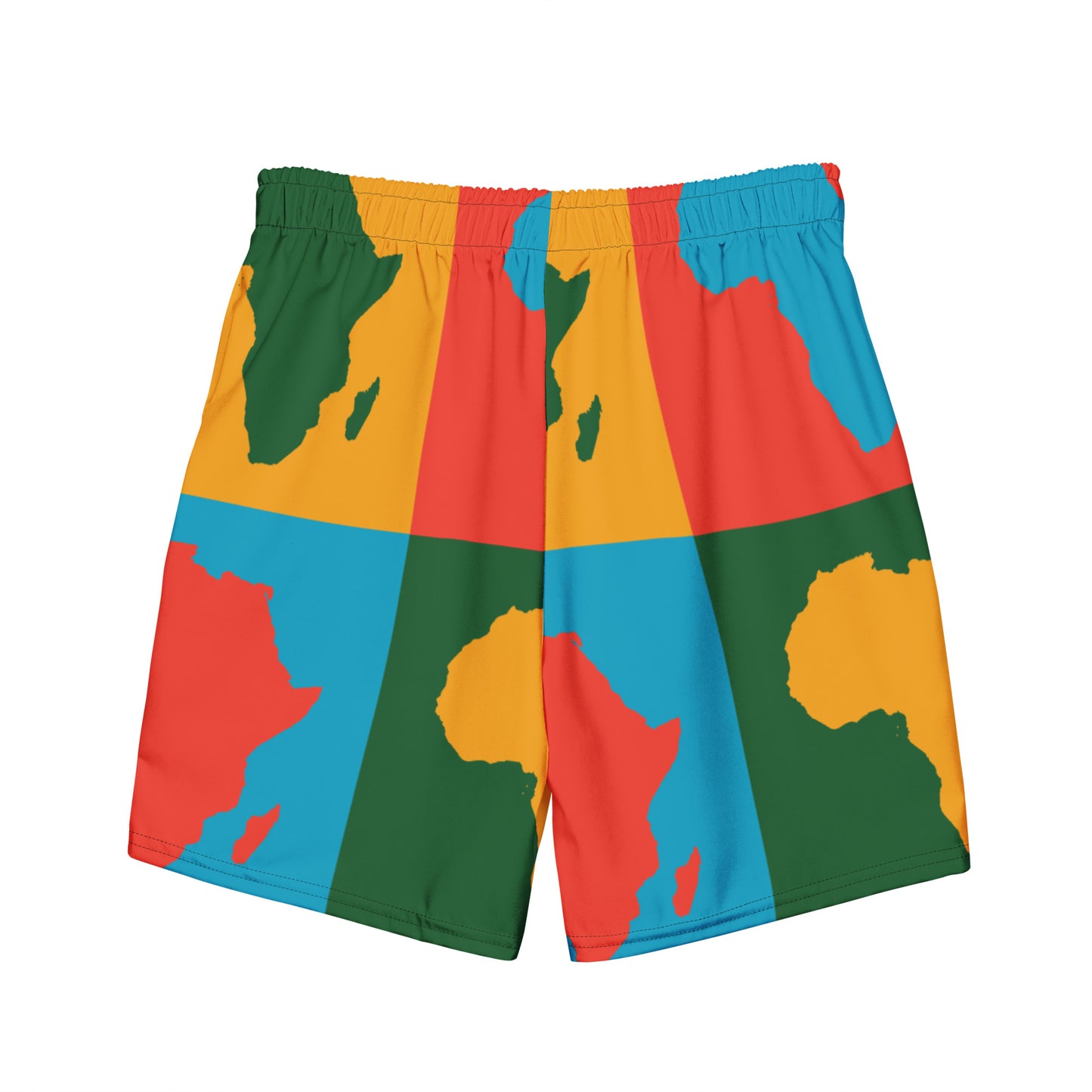 AFRICA WARHOL Men's Swim Trunks (Bright)