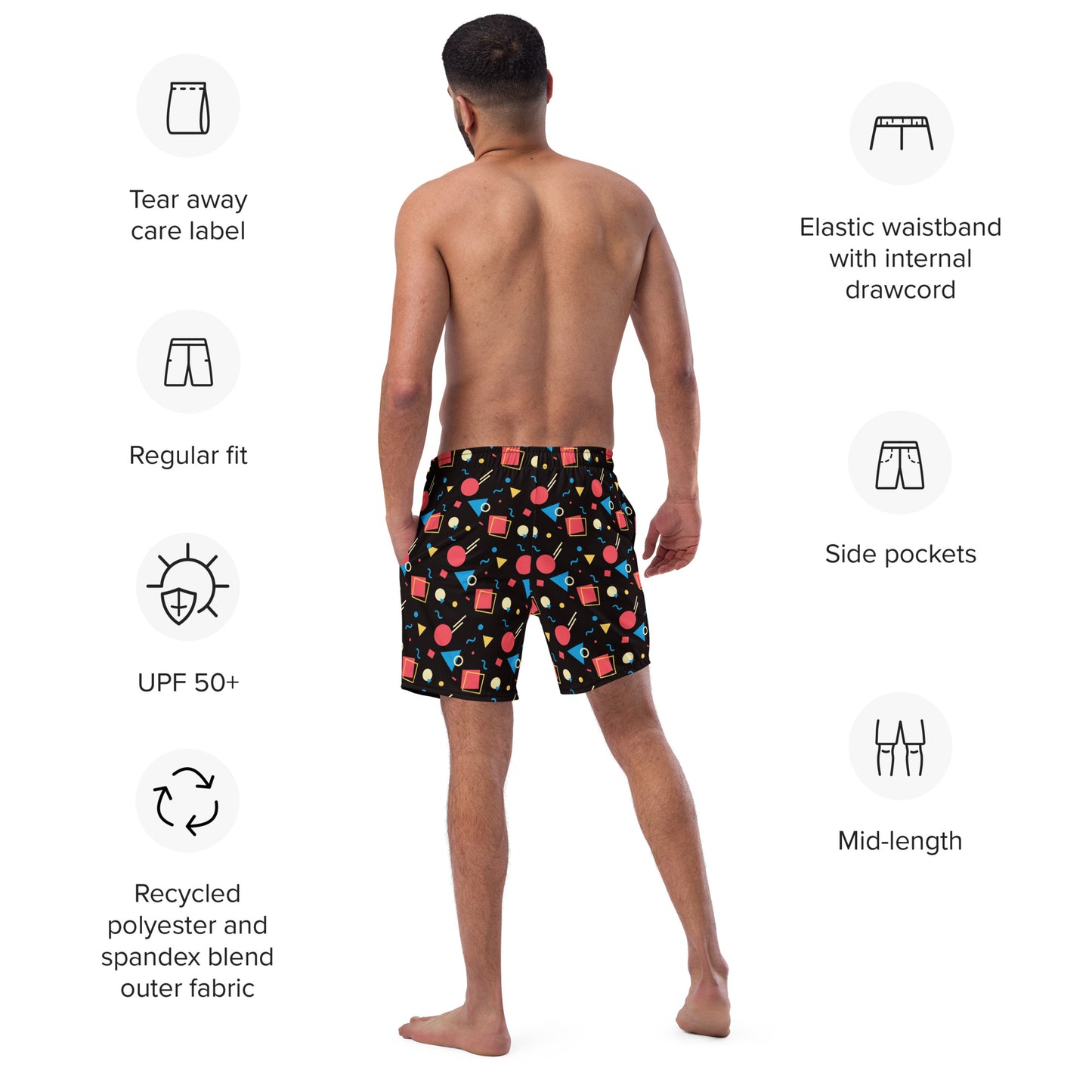 WATERMELON SUMMER Men's Swim Trunks