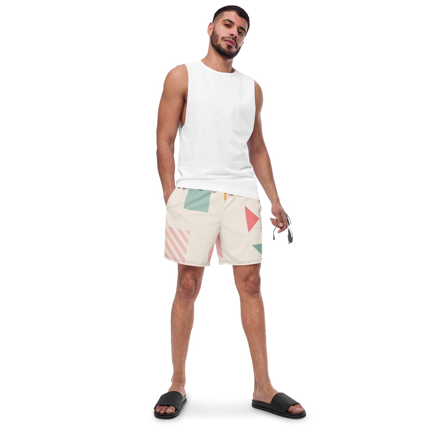 UNIQUE Men's Swim Trunks (Cream)