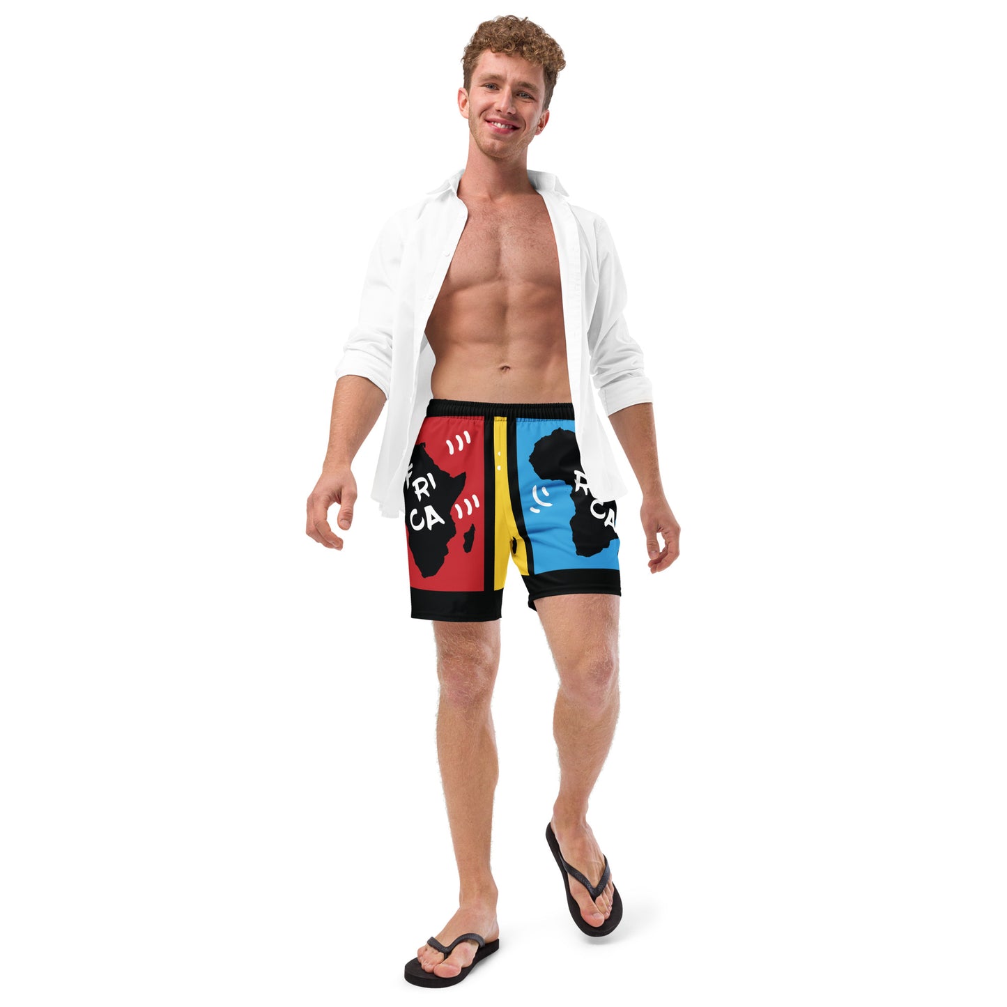 AFRICA PRIMARY Men's Swim Trunks