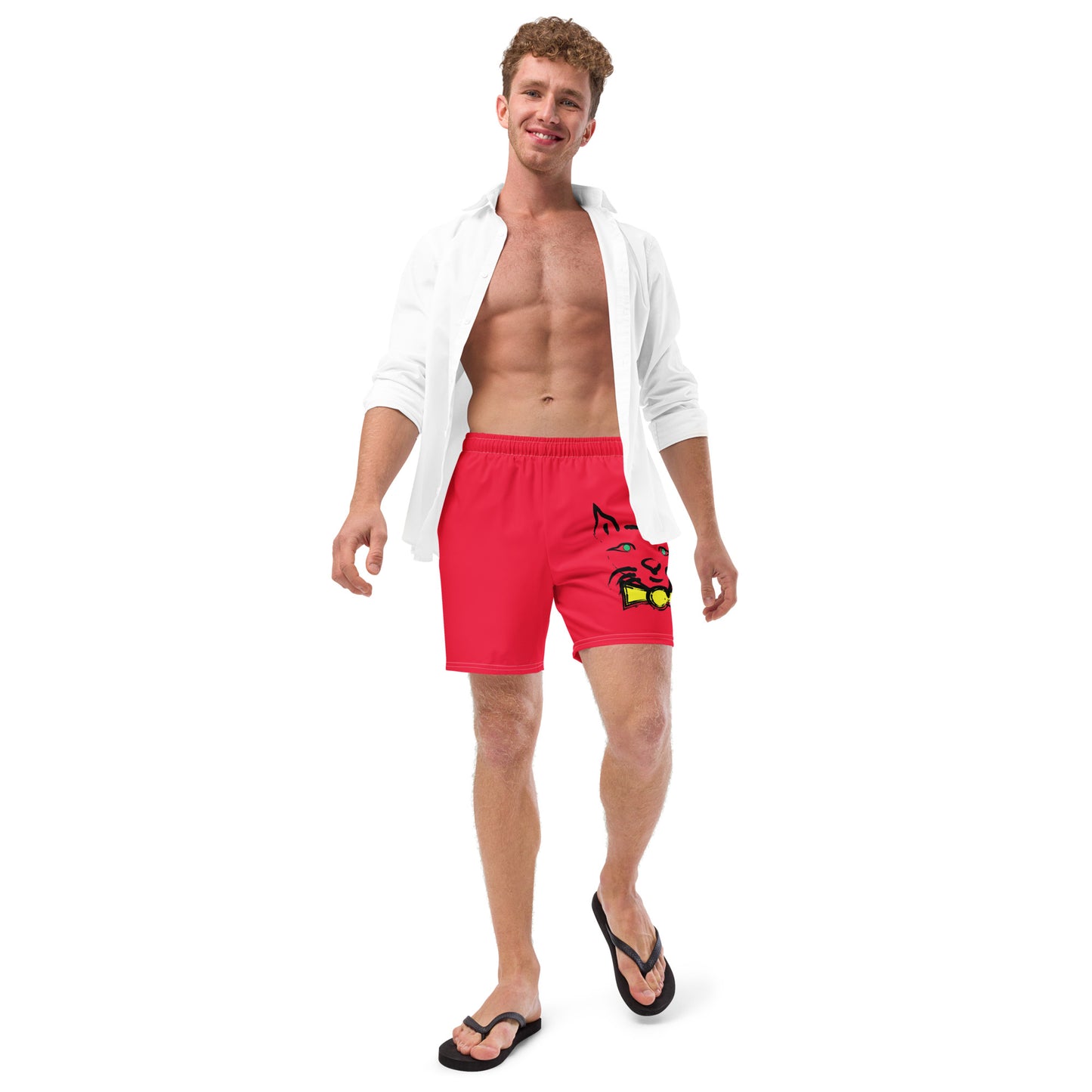 DAPPER CAT Men's Swim Trunks