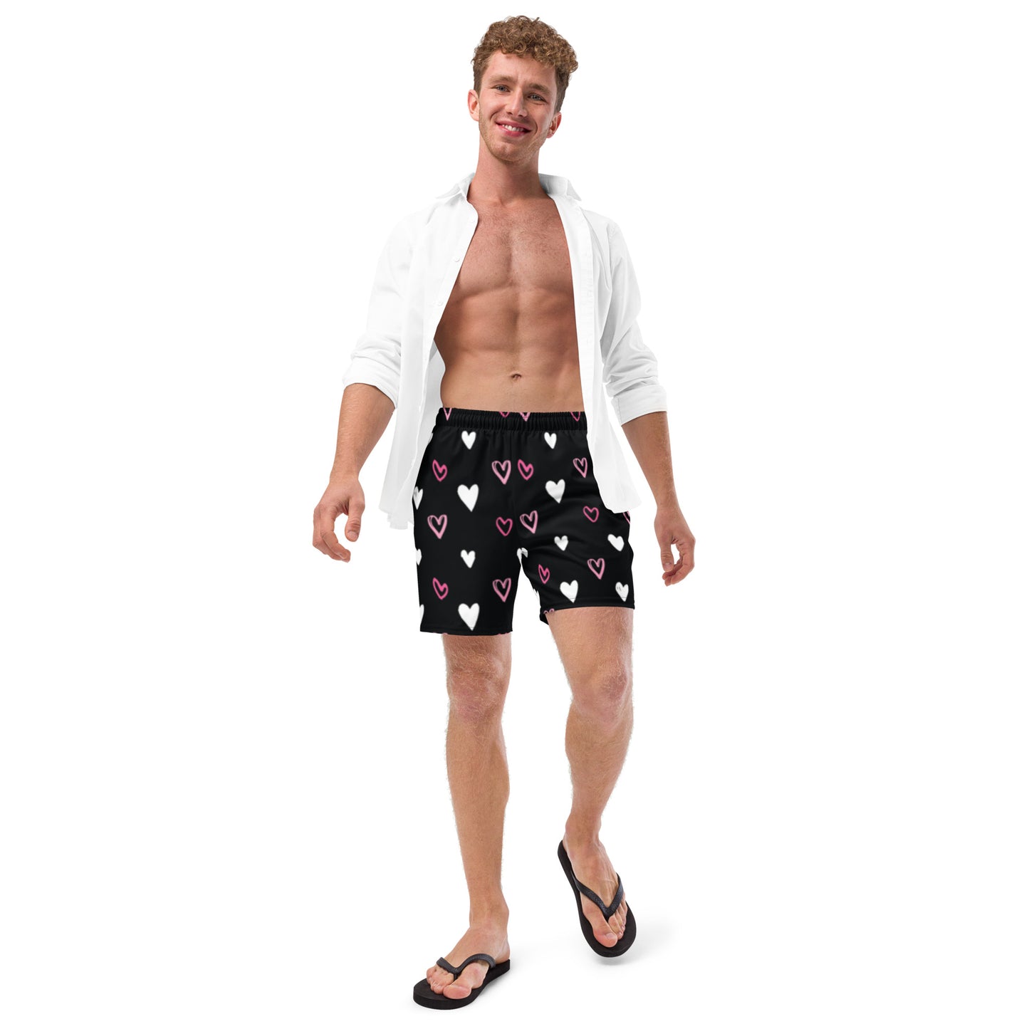 BE MY VALENTINE Men's Swim Trunks