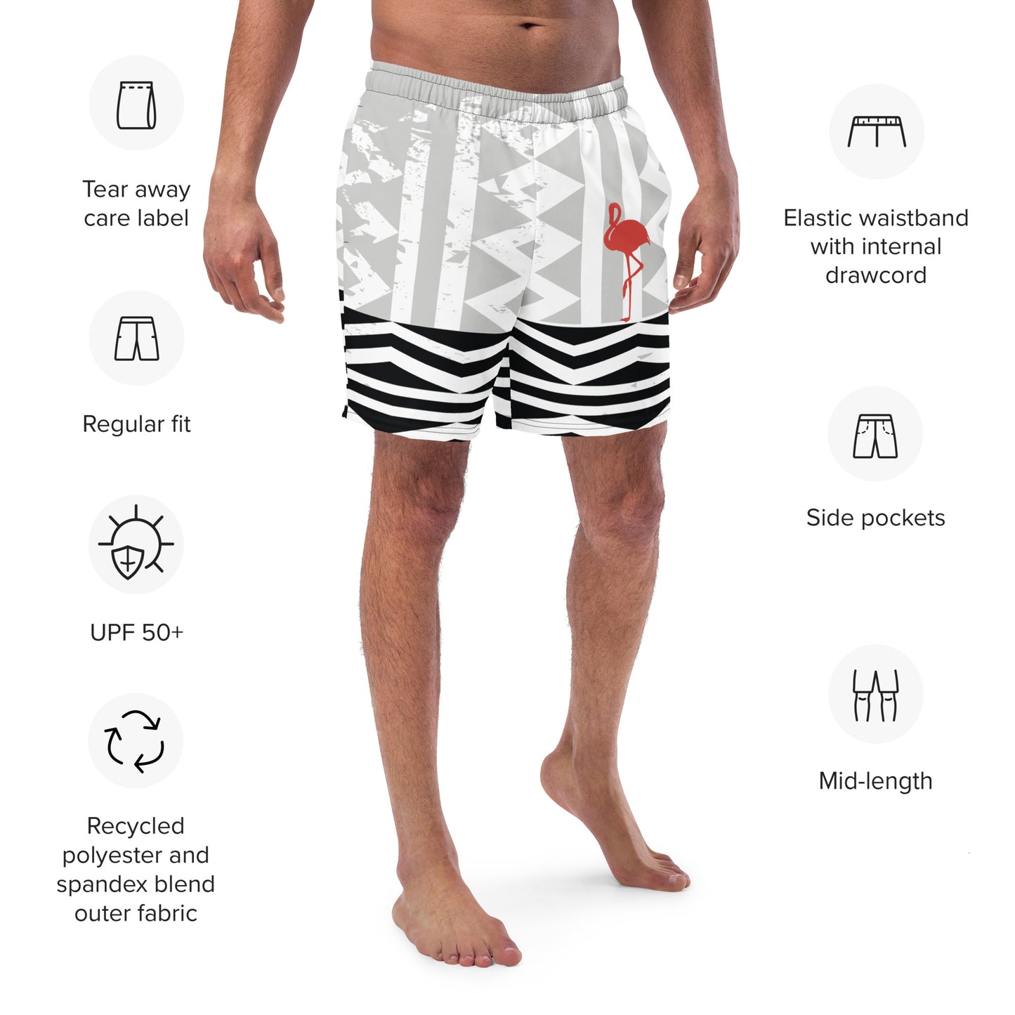 ONE STEP AT A TIME Swim Trunks