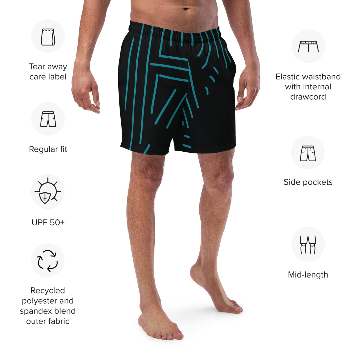 HOLY COW Men's Swim Trunks