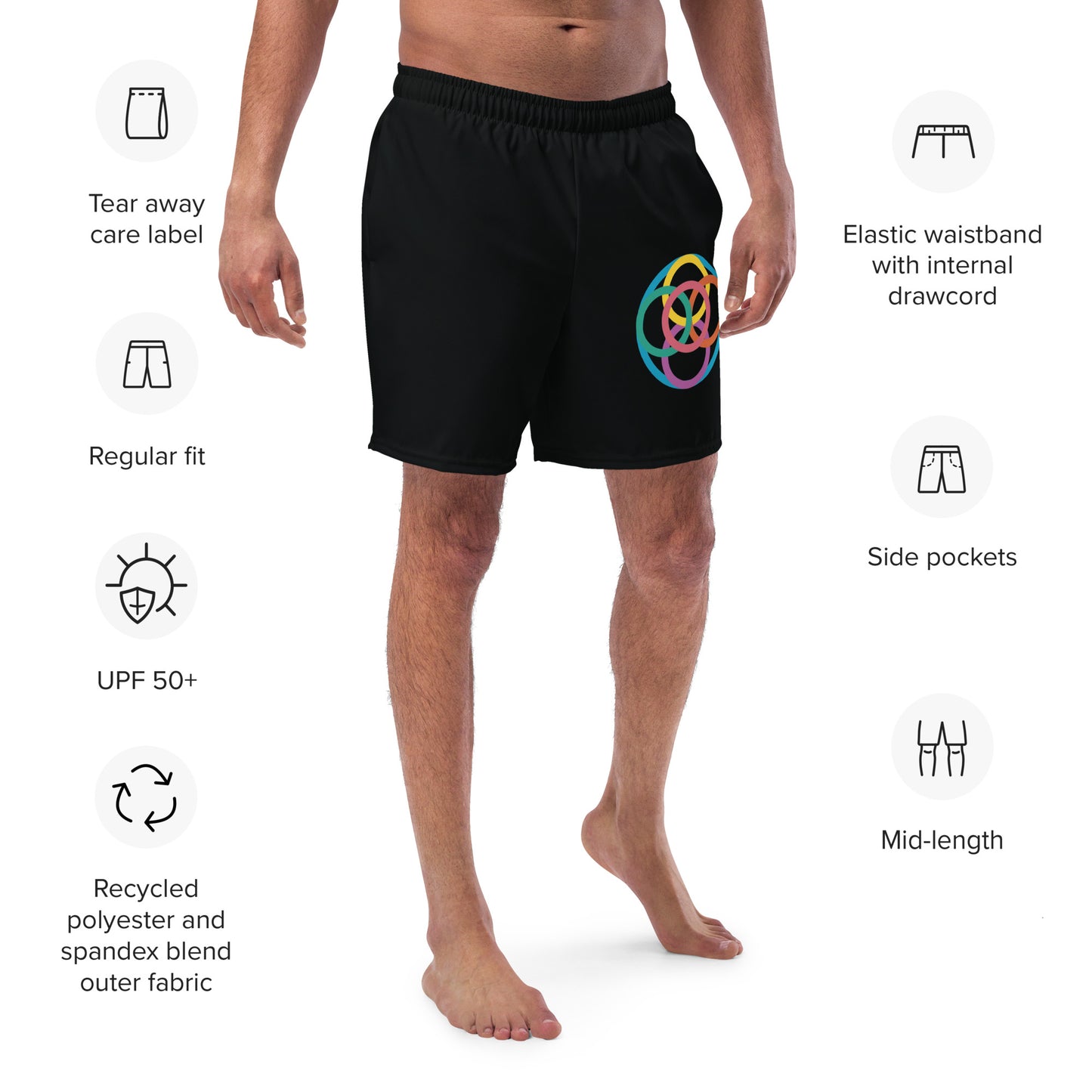 CONNECTED Men's Swim Trunks