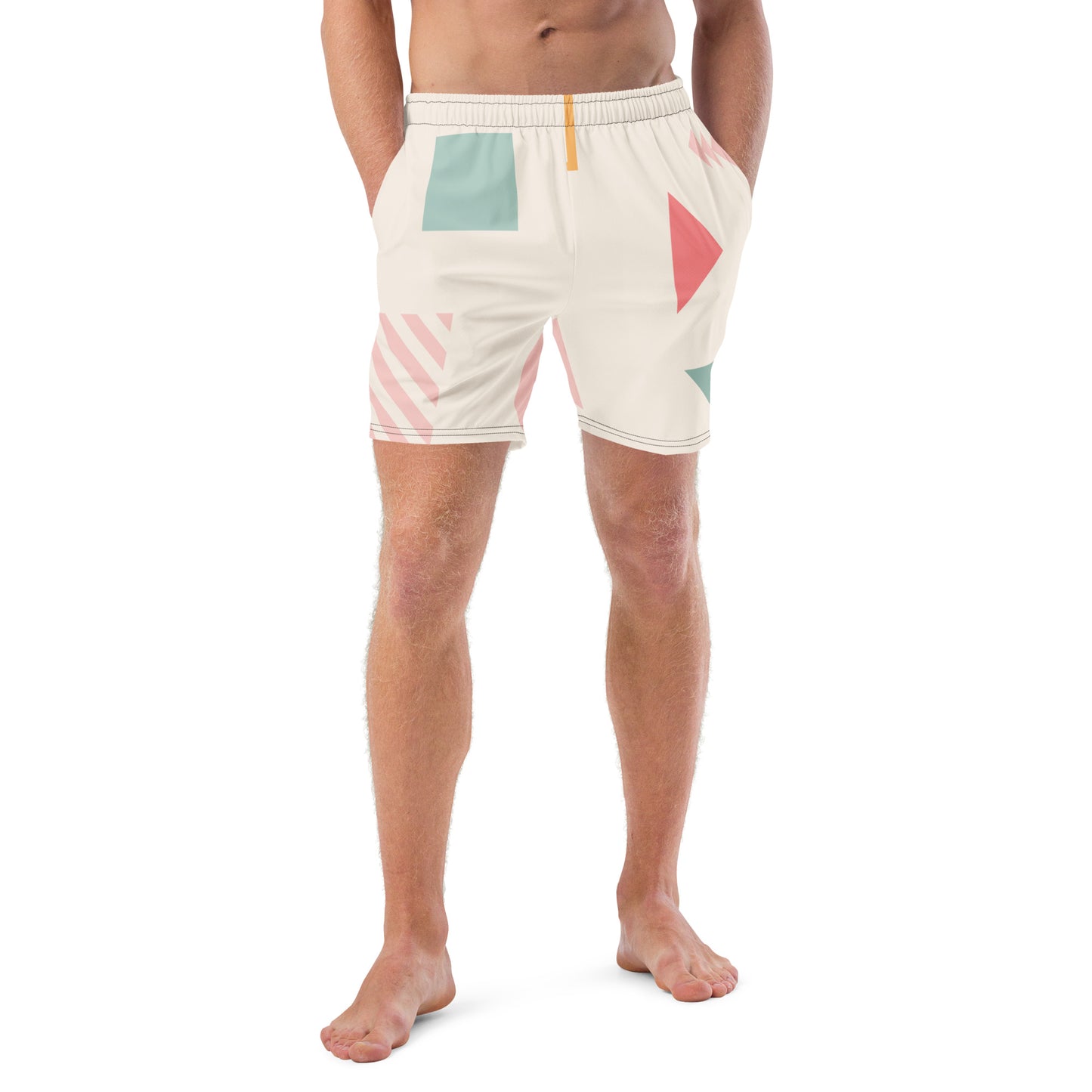 UNIQUE Men's Swim Trunks (Cream)