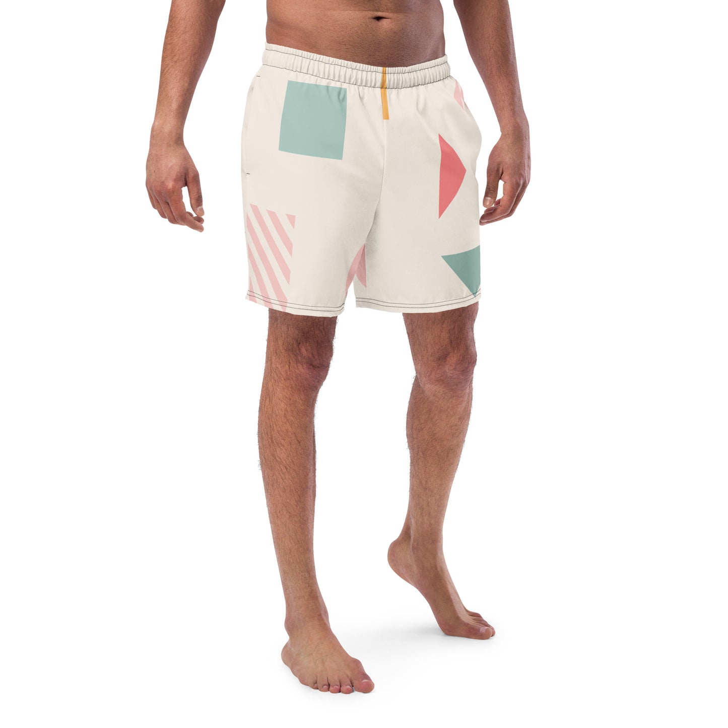 UNIQUE Men's Swim Trunks (Cream)