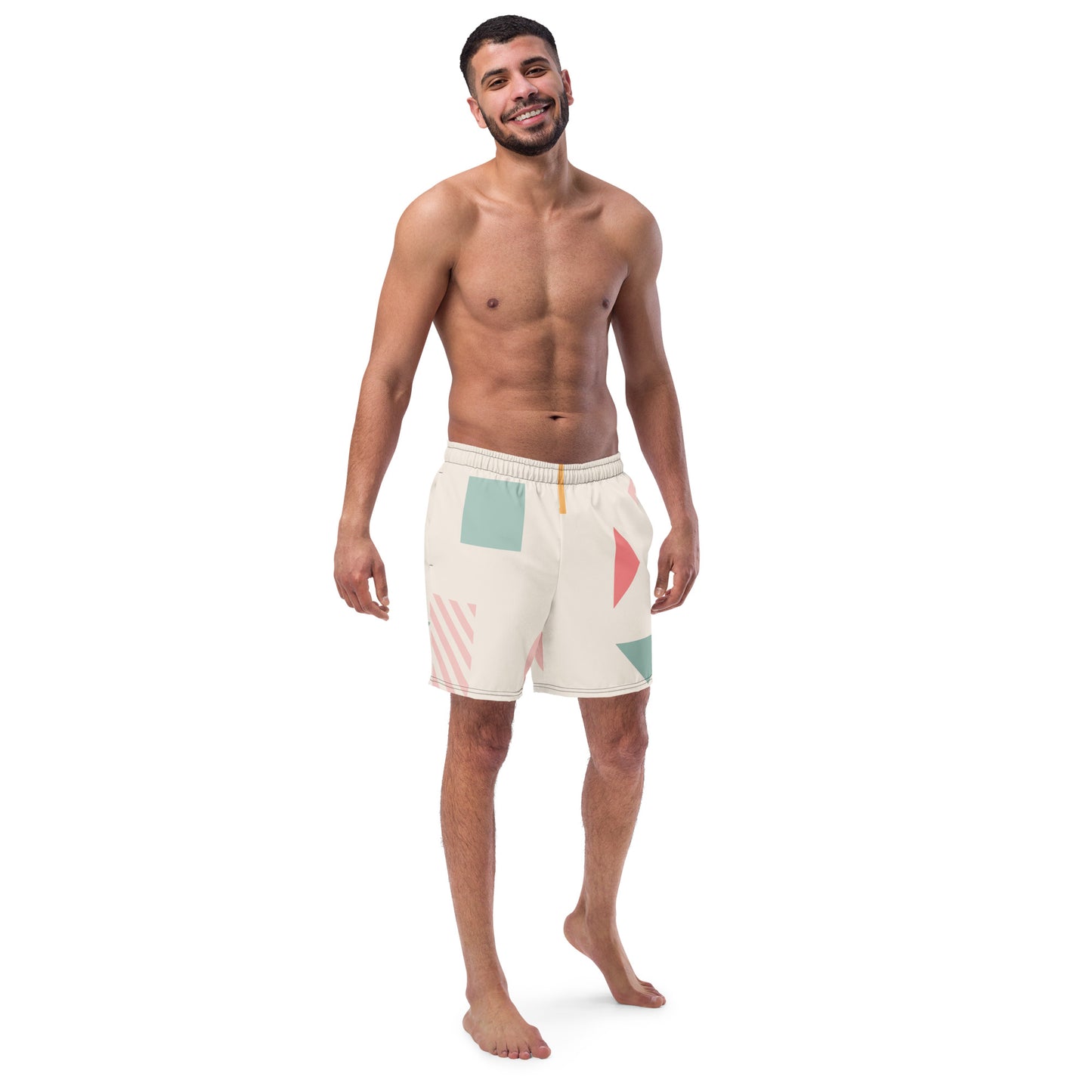 UNIQUE Men's Swim Trunks (Cream)