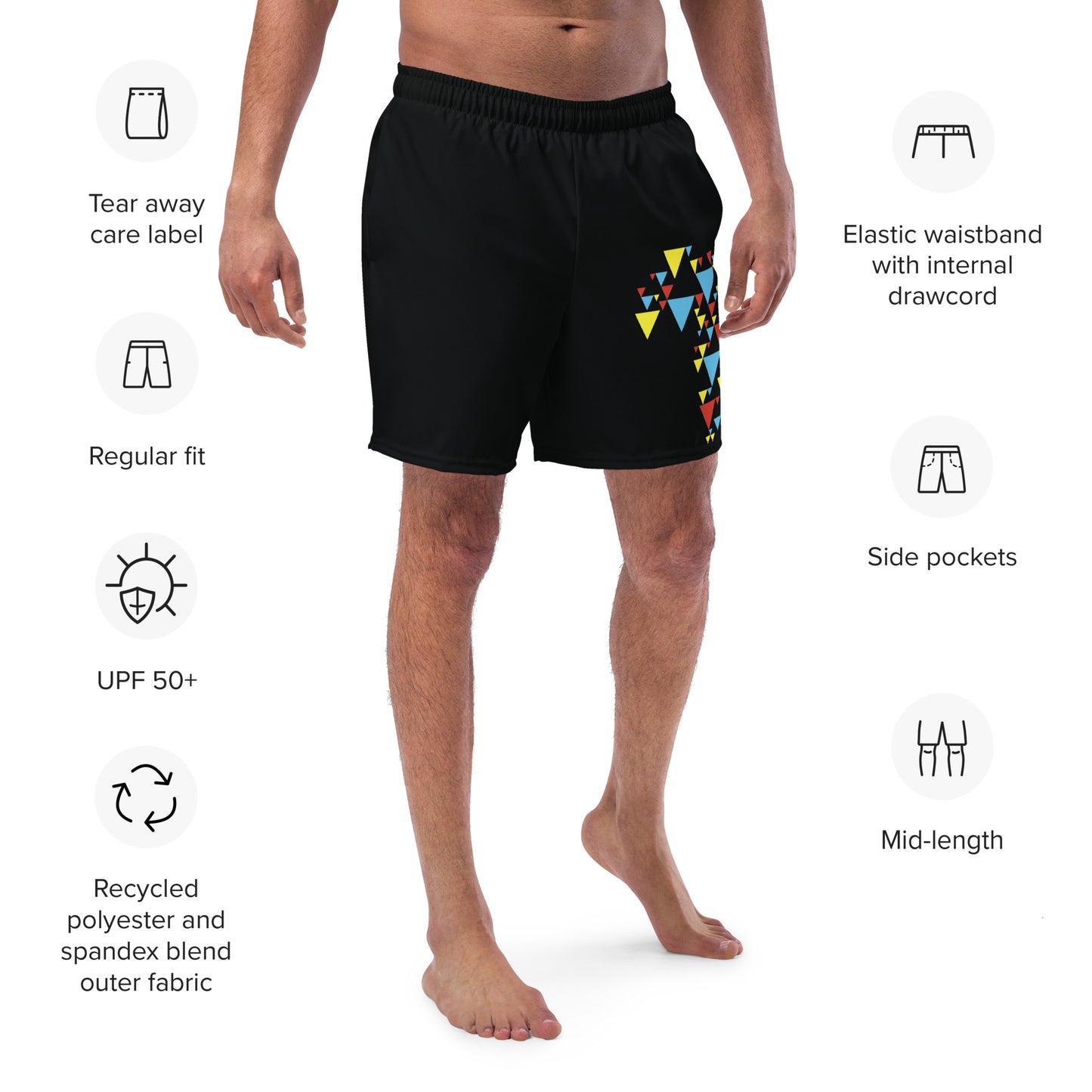 AFRICA IS ELECTRIC Men's Swim Trunks - SOULSKY 