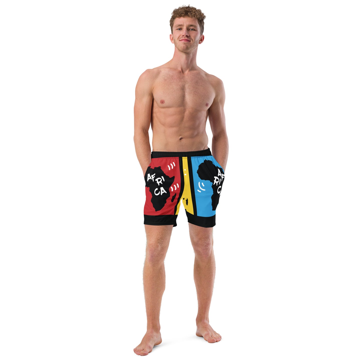 AFRICA PRIMARY Men's Swim Trunks