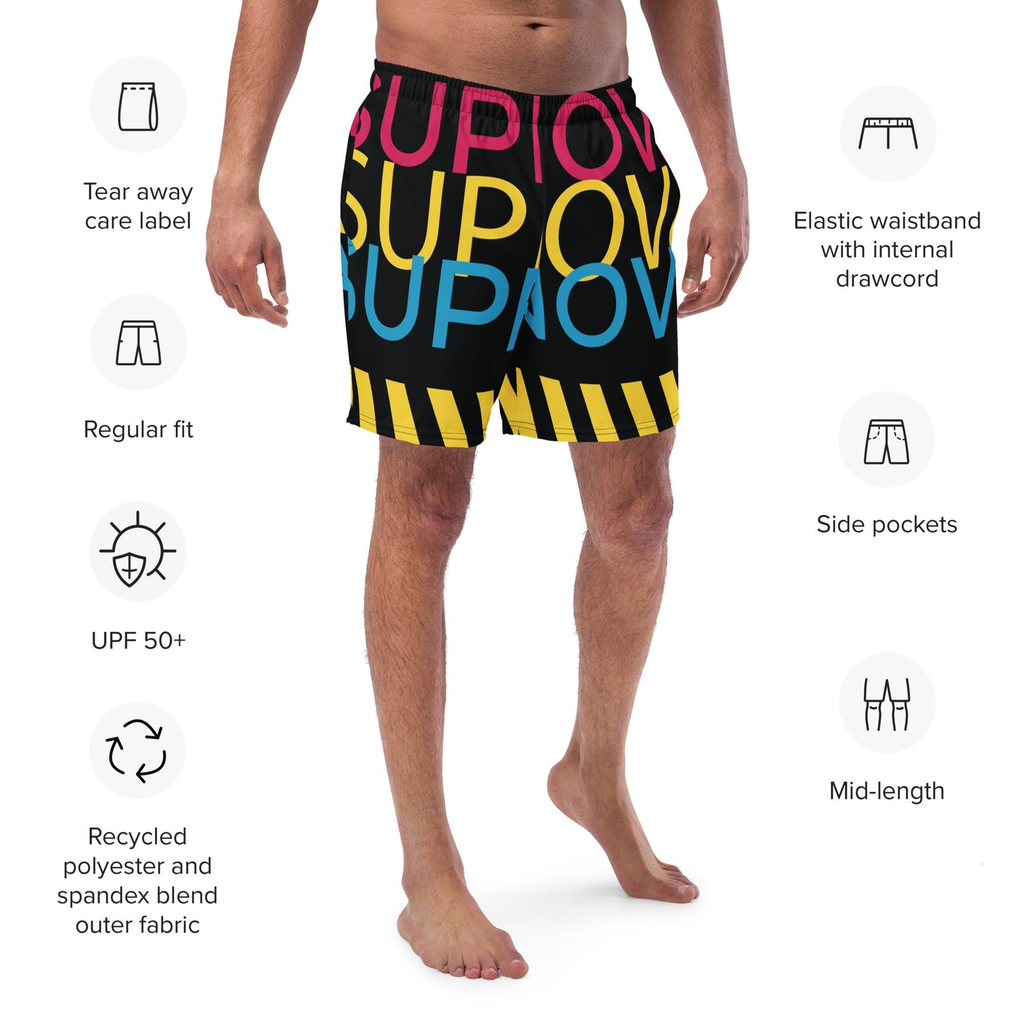 SUPERNOVA Men's Swim Trunks