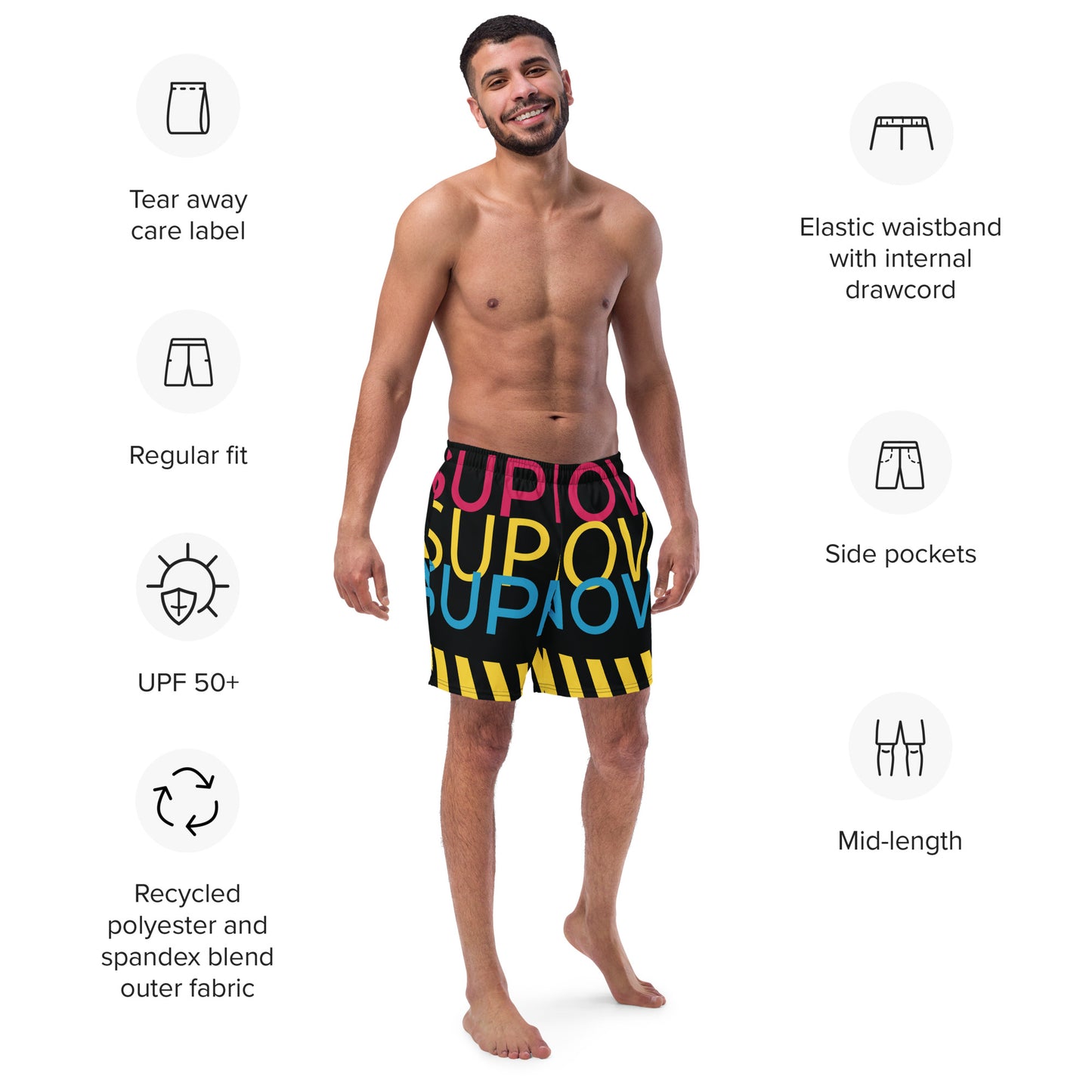 SUPERNOVA Men's Swim Trunks