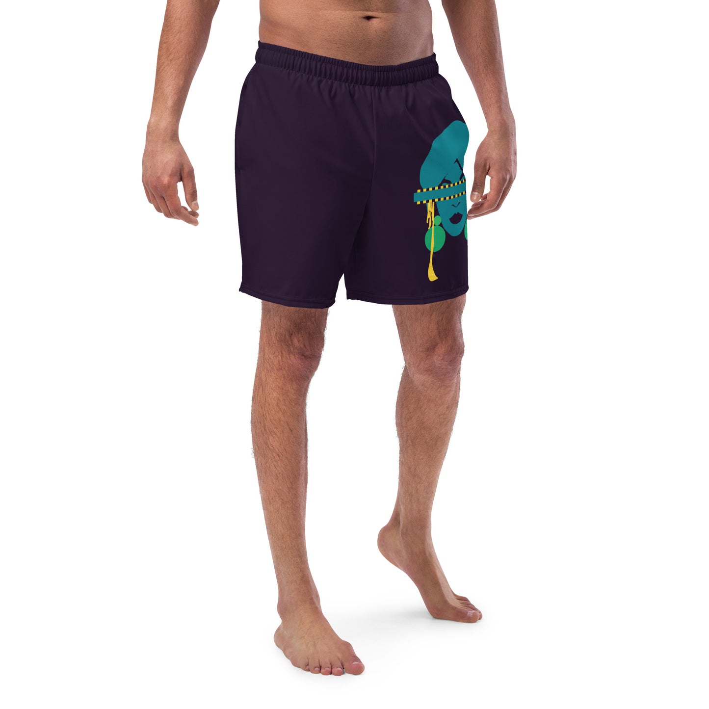 TRUTH SEEKER Men's Swim Trunks (Blue)