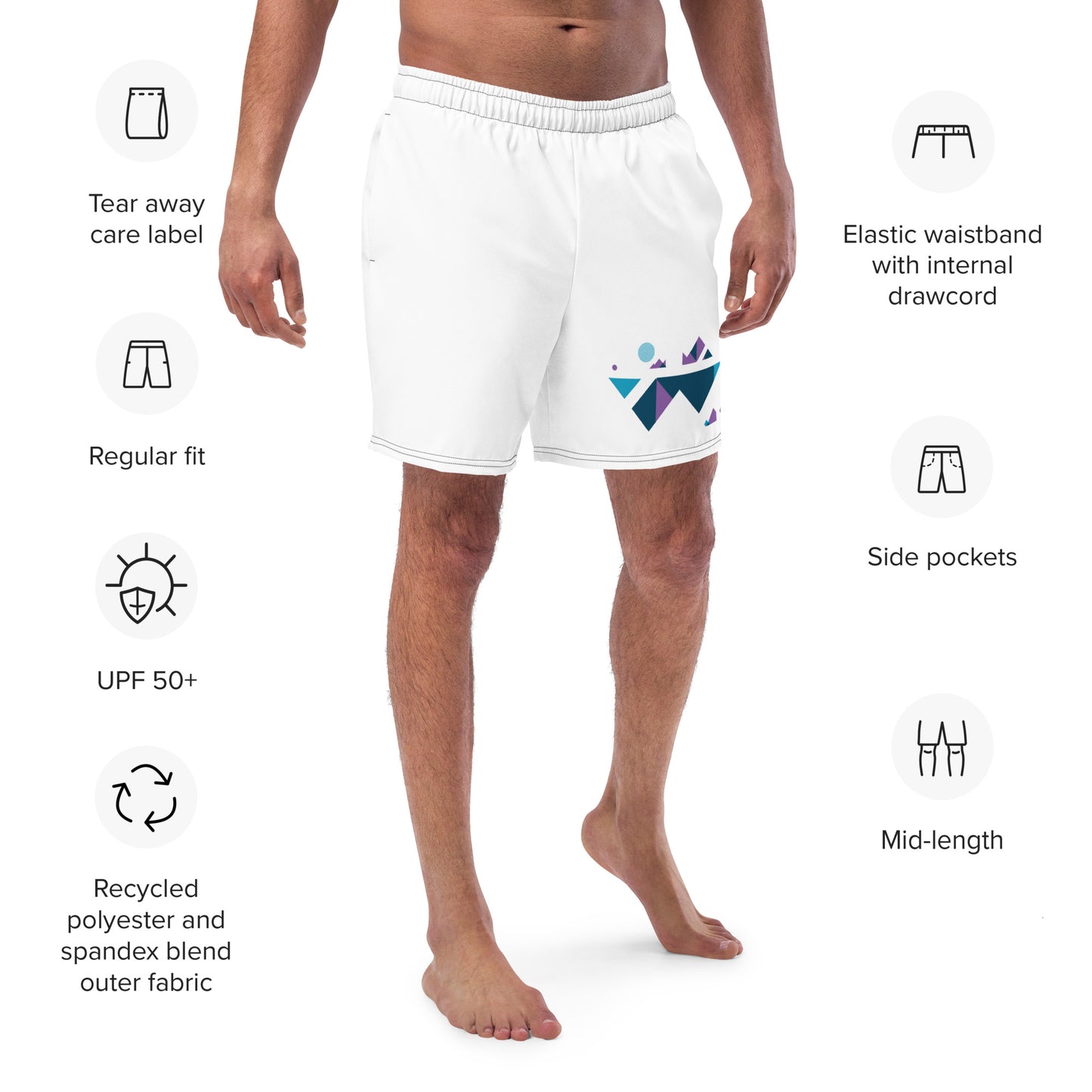 MOUNTAIN TOP Men's Swim Trunks