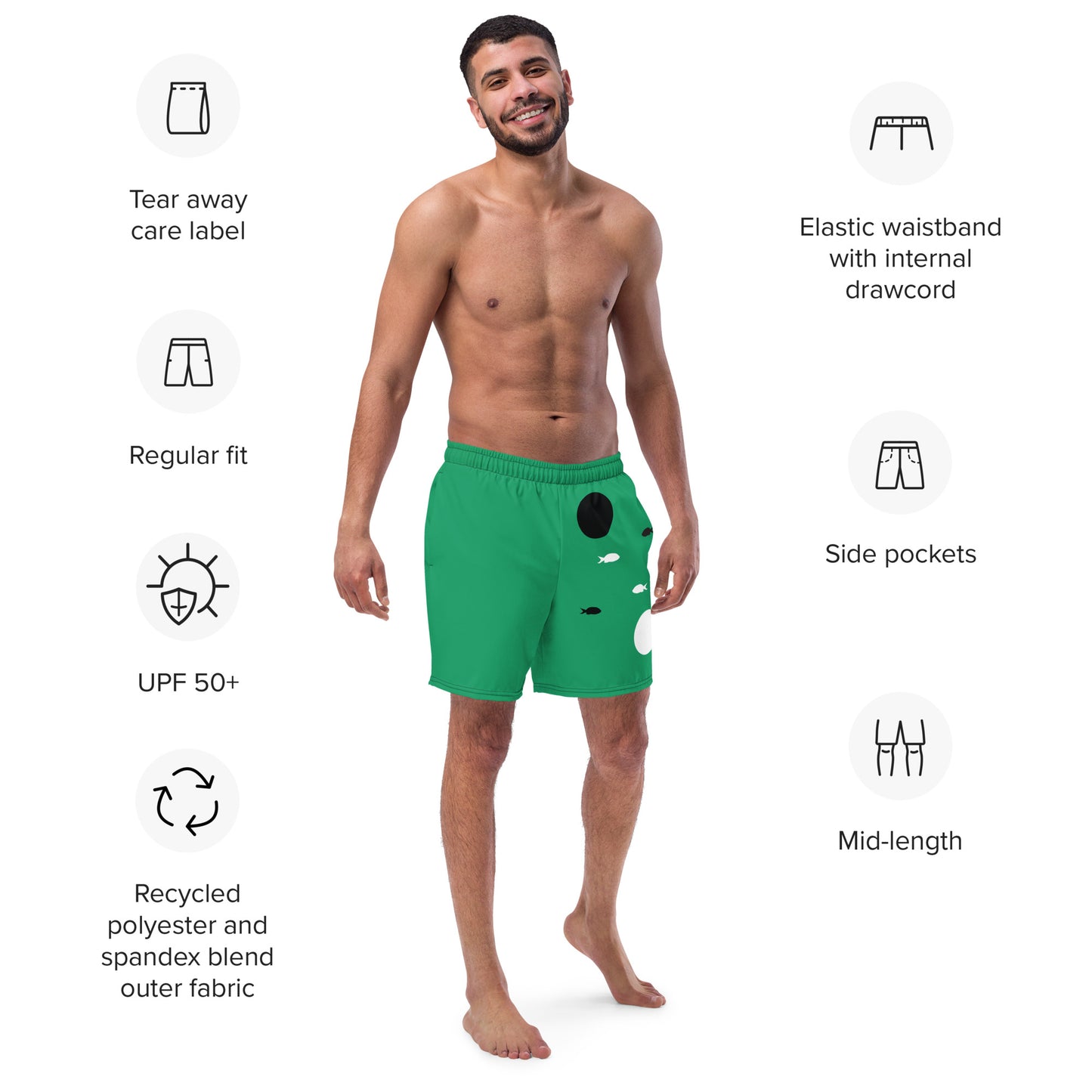 HARMONIZE Men's Swim Trunks