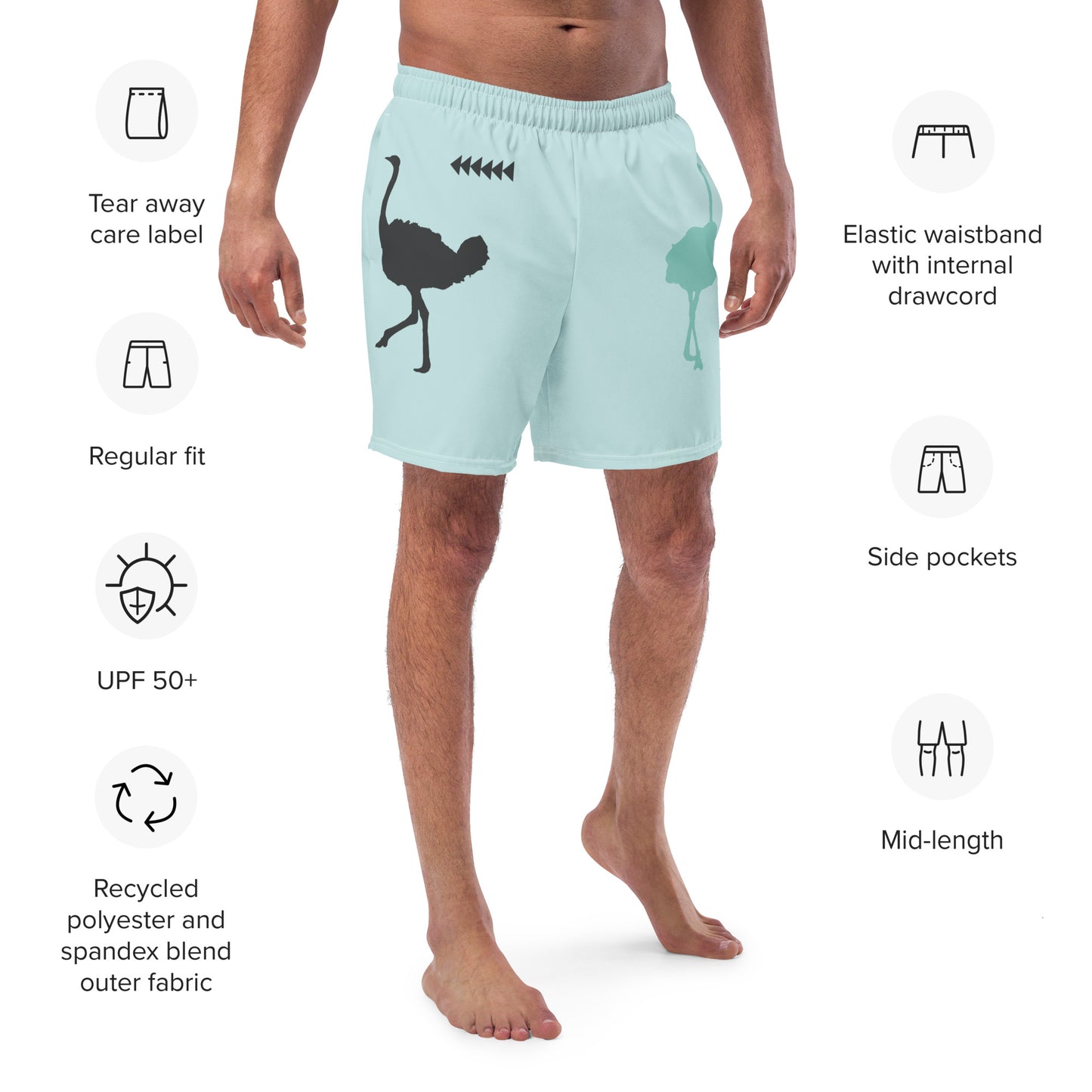 DANCER Men's Swim Trunks