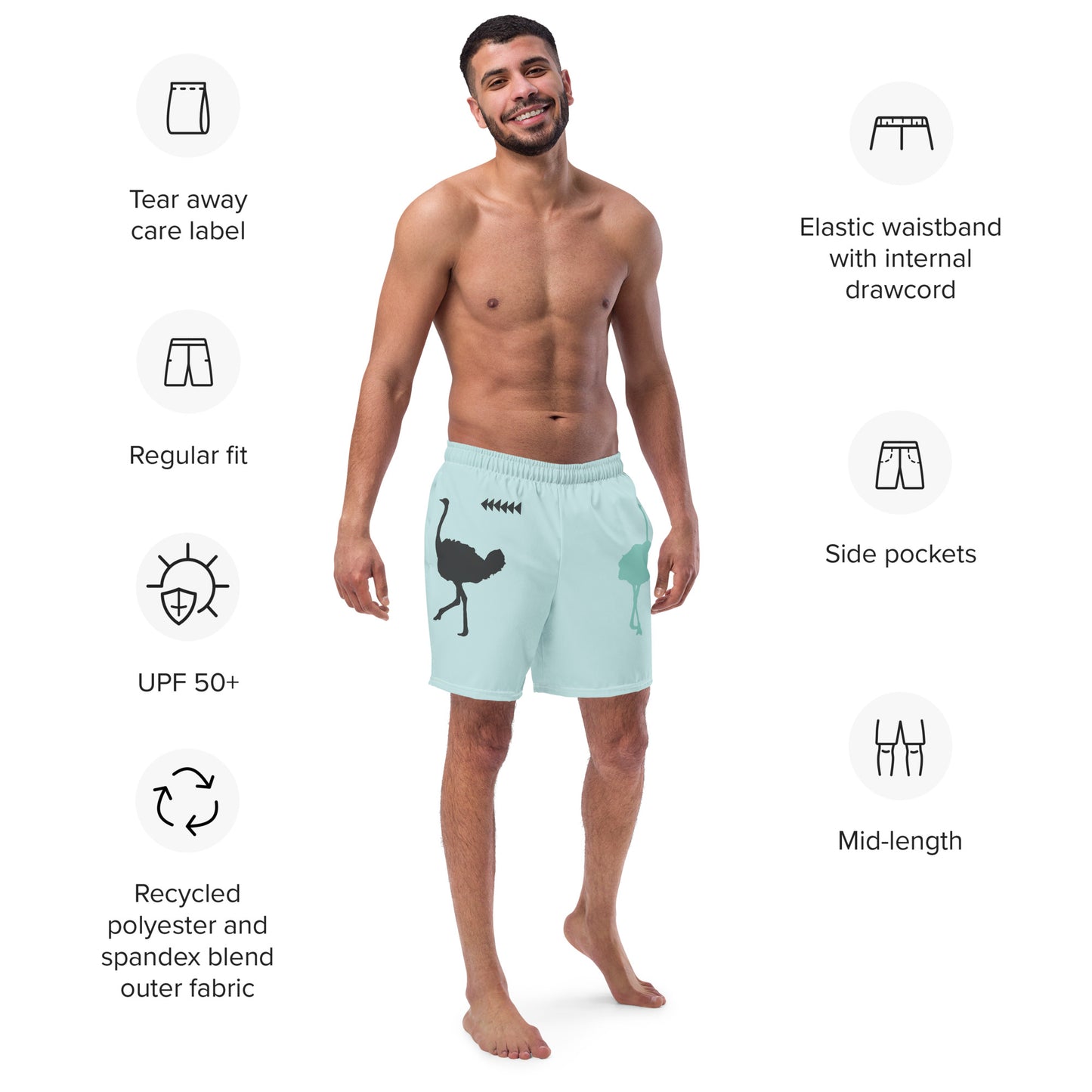 DANCER Men's Swim Trunks