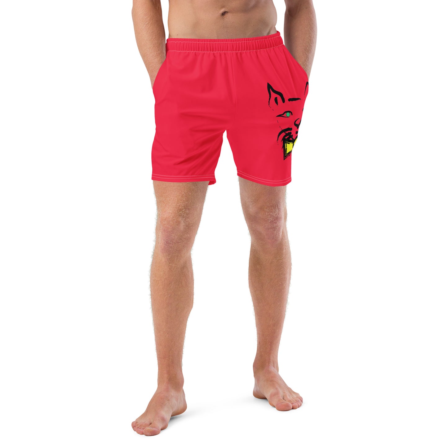 DAPPER CAT Men's Swim Trunks