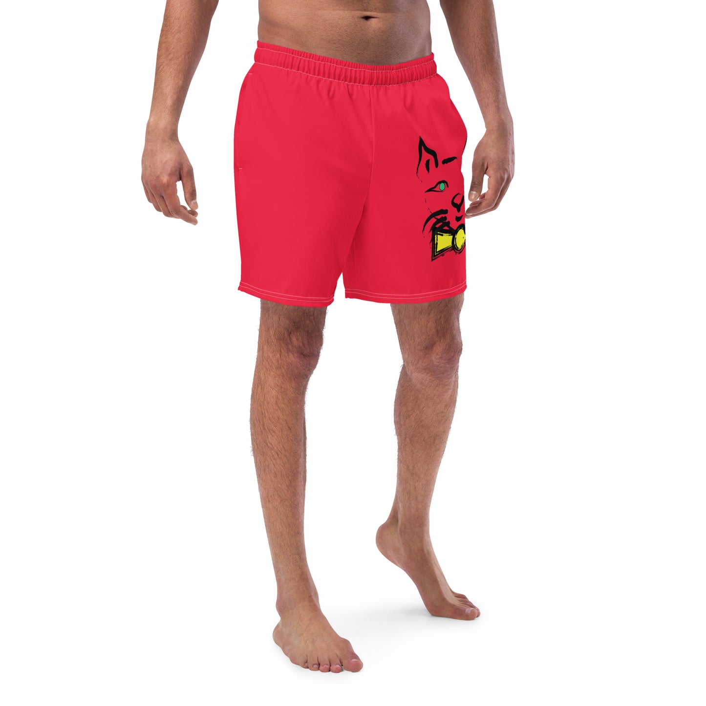 DAPPER CAT Men's Swim Trunks