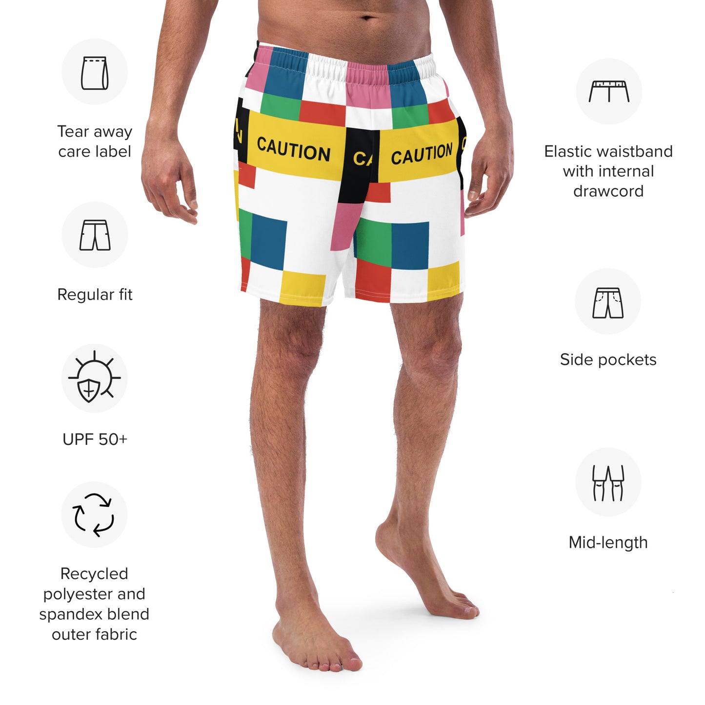 PATTERN MAKER Men's Swim Trunks