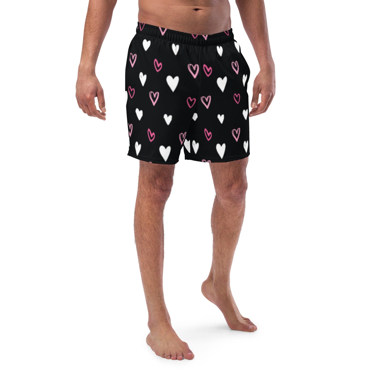 BE MY VALENTINE Men's Swim Trunks