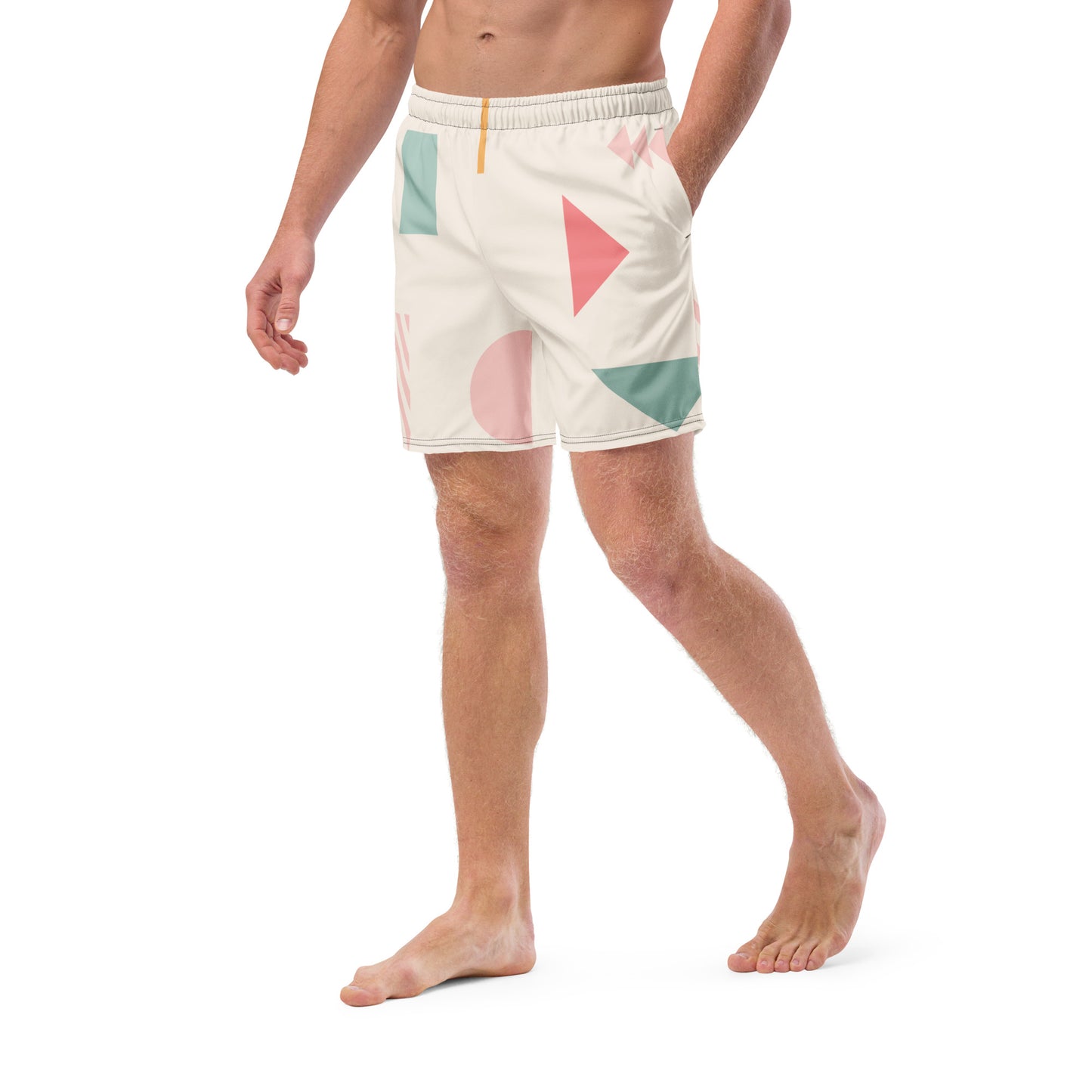 UNIQUE Men's Swim Trunks (Cream)