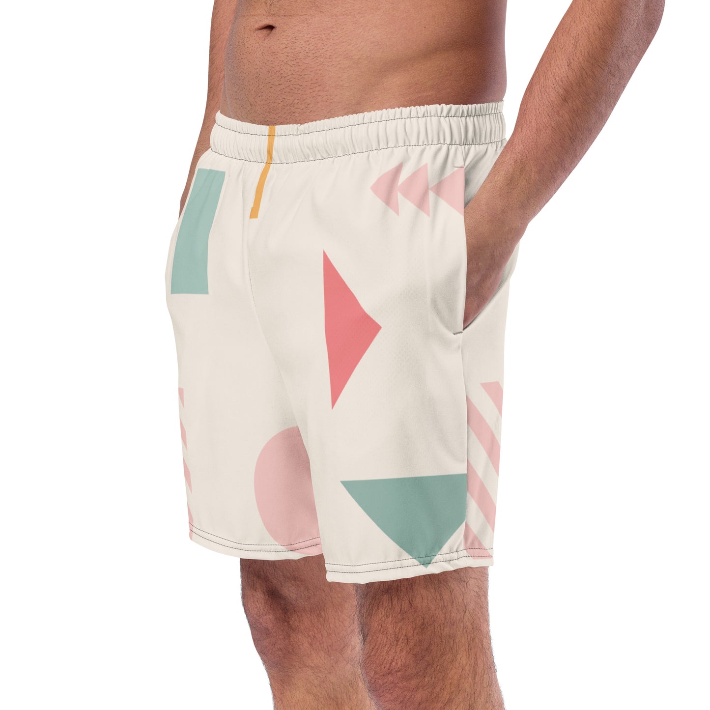 UNIQUE Men's Swim Trunks (Cream)