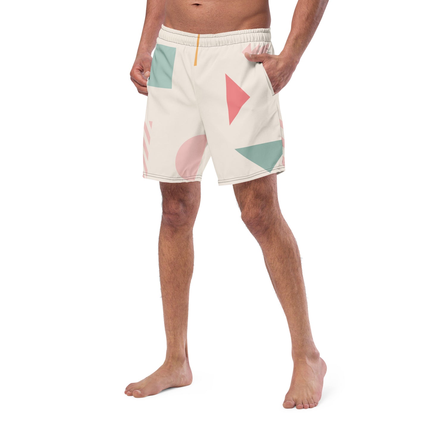 UNIQUE Men's Swim Trunks (Cream)