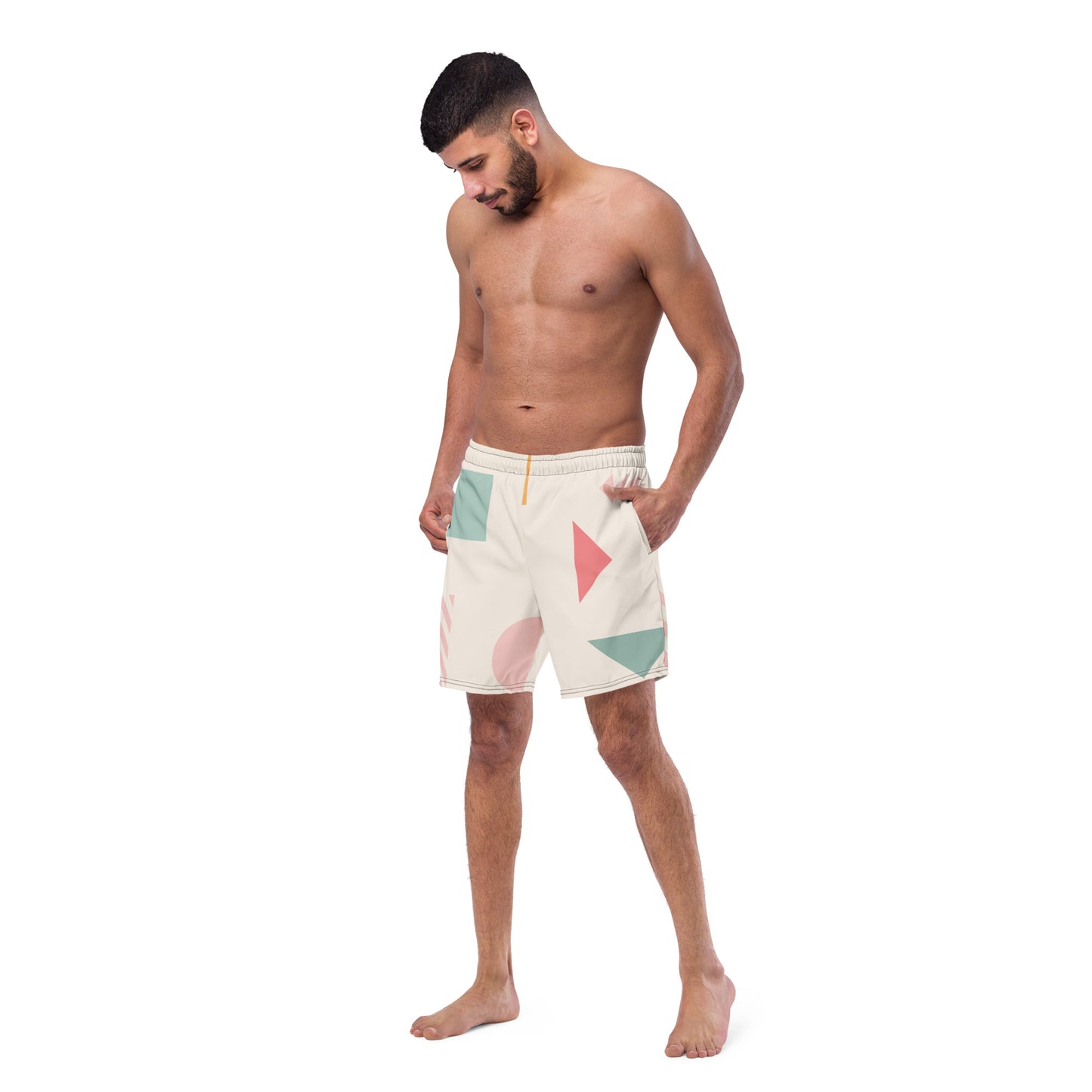 UNIQUE Men's Swim Trunks (Cream)