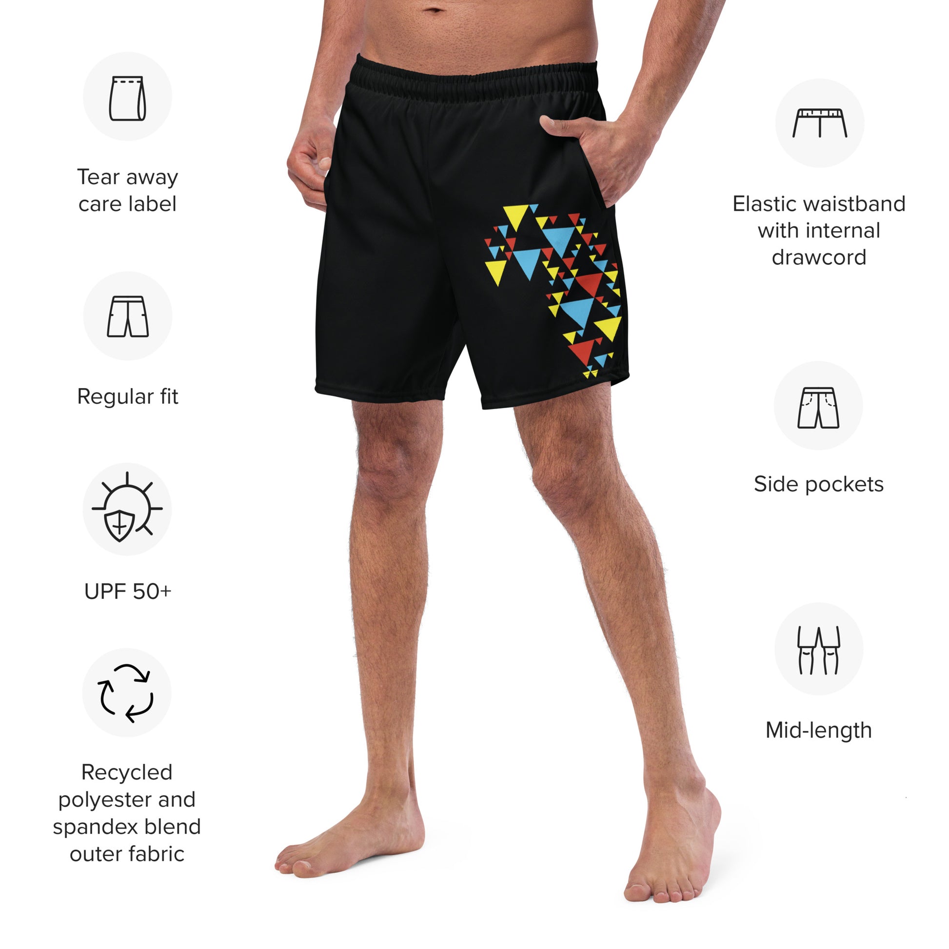 AFRICA IS ELECTRIC Men's Swim Trunks - SOULSKY 