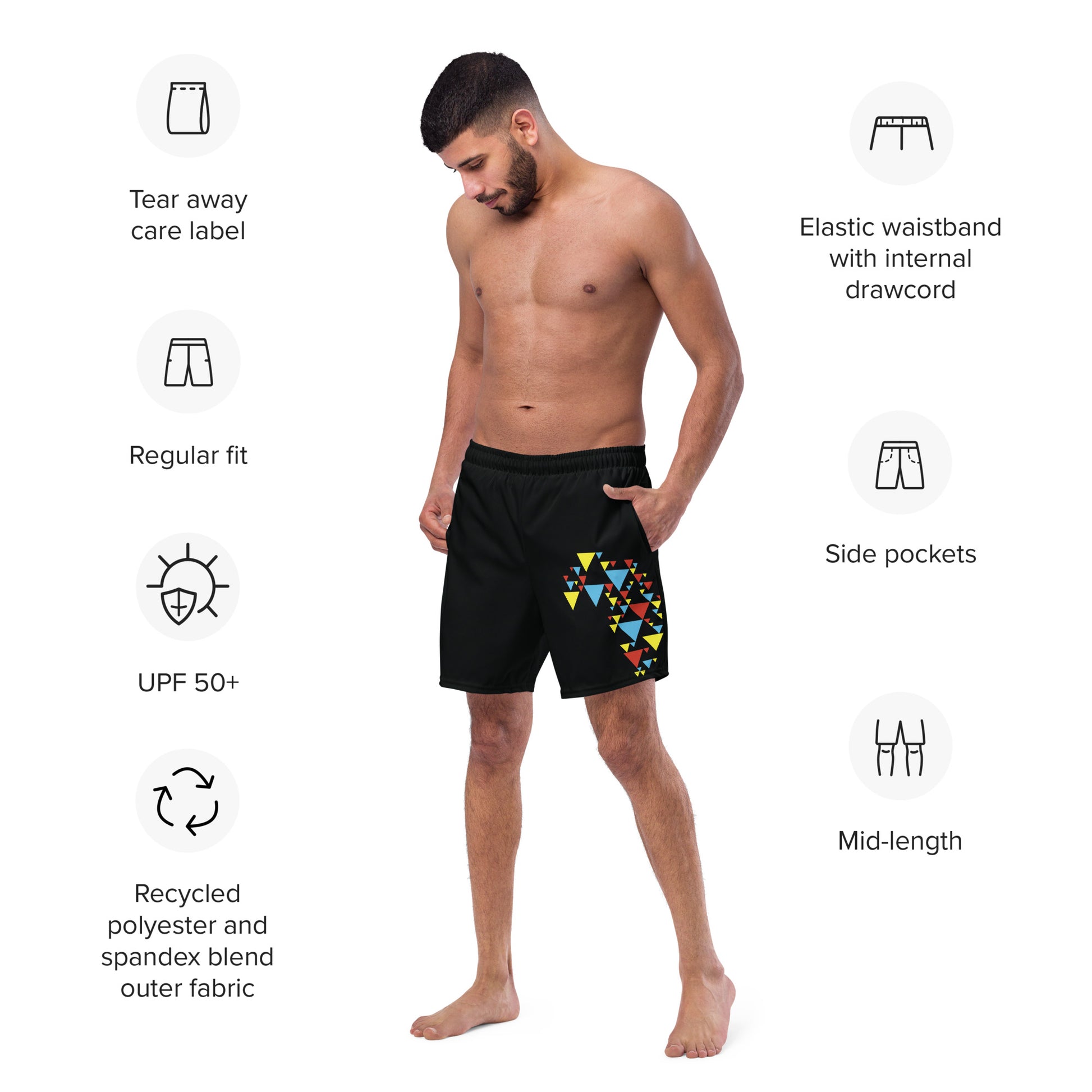 AFRICA IS ELECTRIC Men's Swim Trunks - SOULSKY 