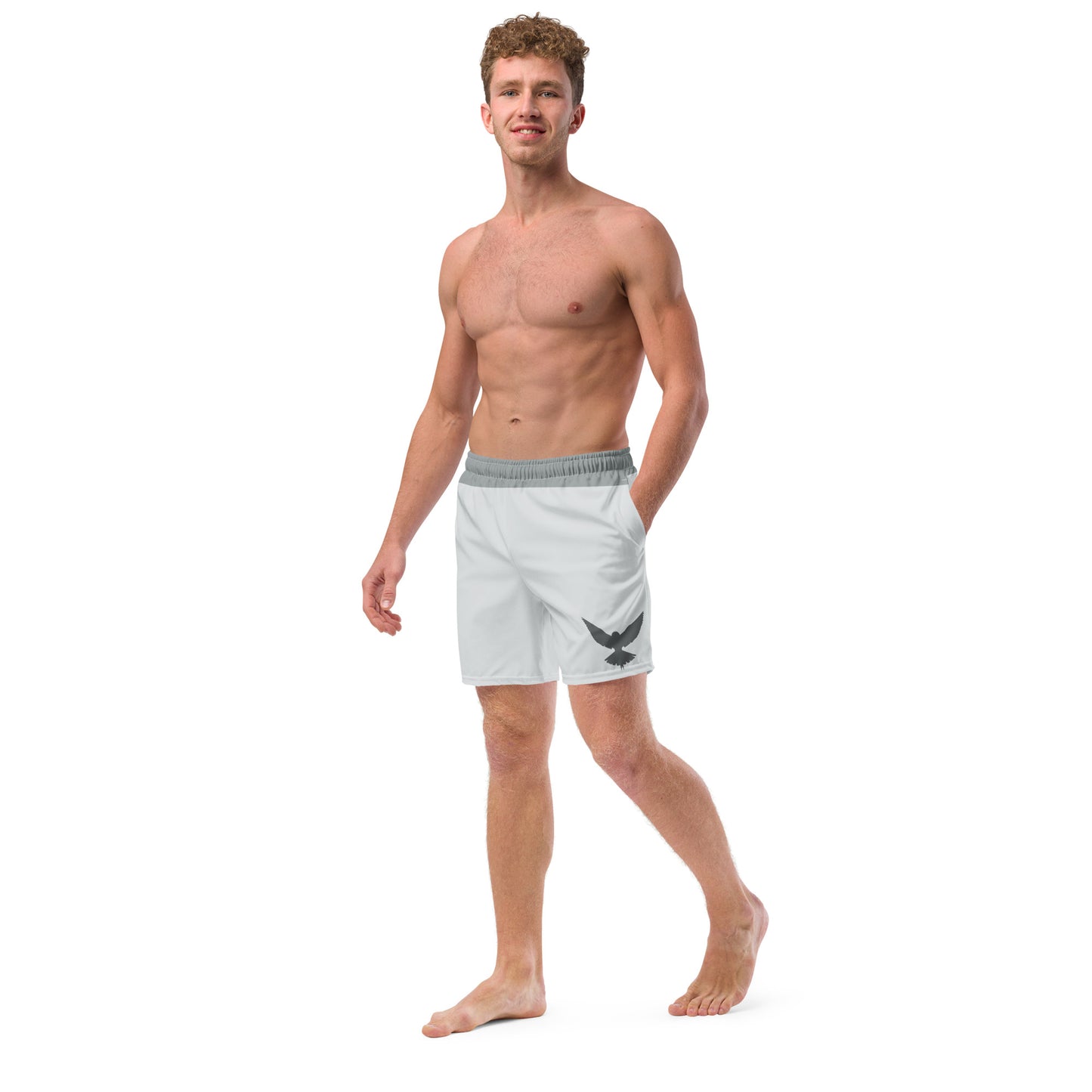 NEVER LOSE HOPE Men's Swim Trunks (Gray)