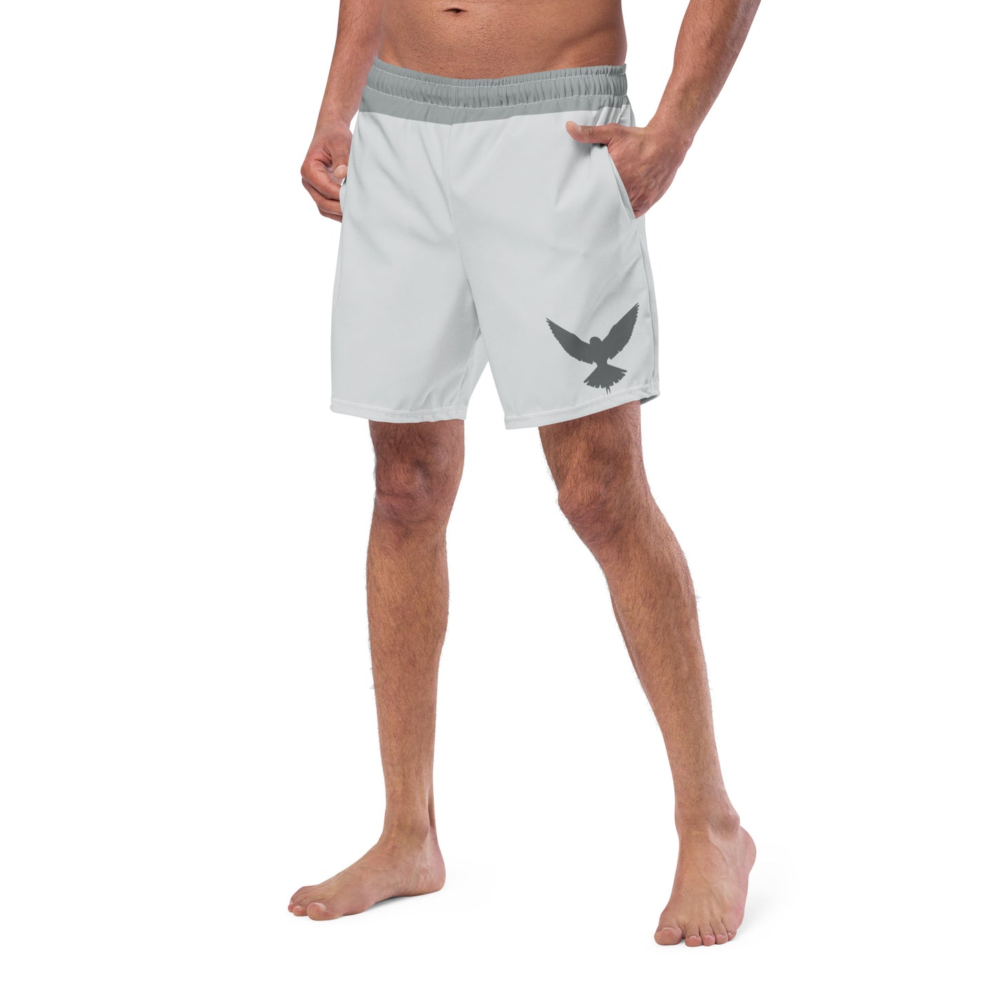 NEVER LOSE HOPE Men's Swim Trunks (Gray)