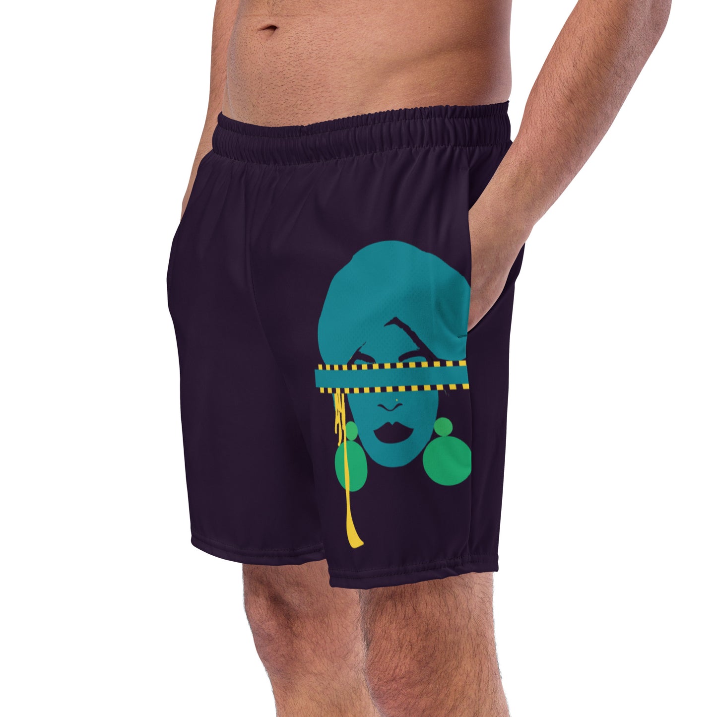 TRUTH SEEKER Men's Swim Trunks (Blue)