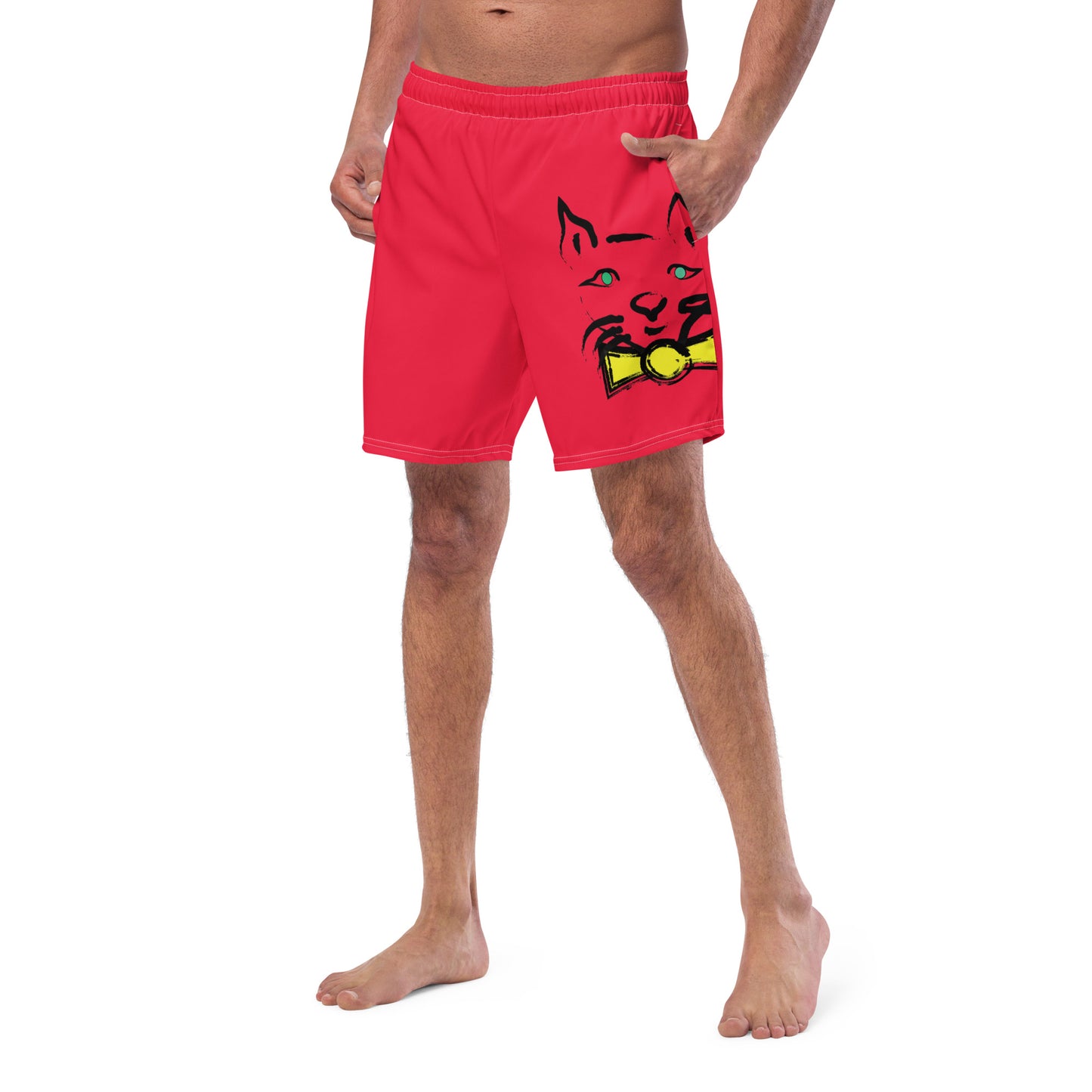 DAPPER CAT Men's Swim Trunks