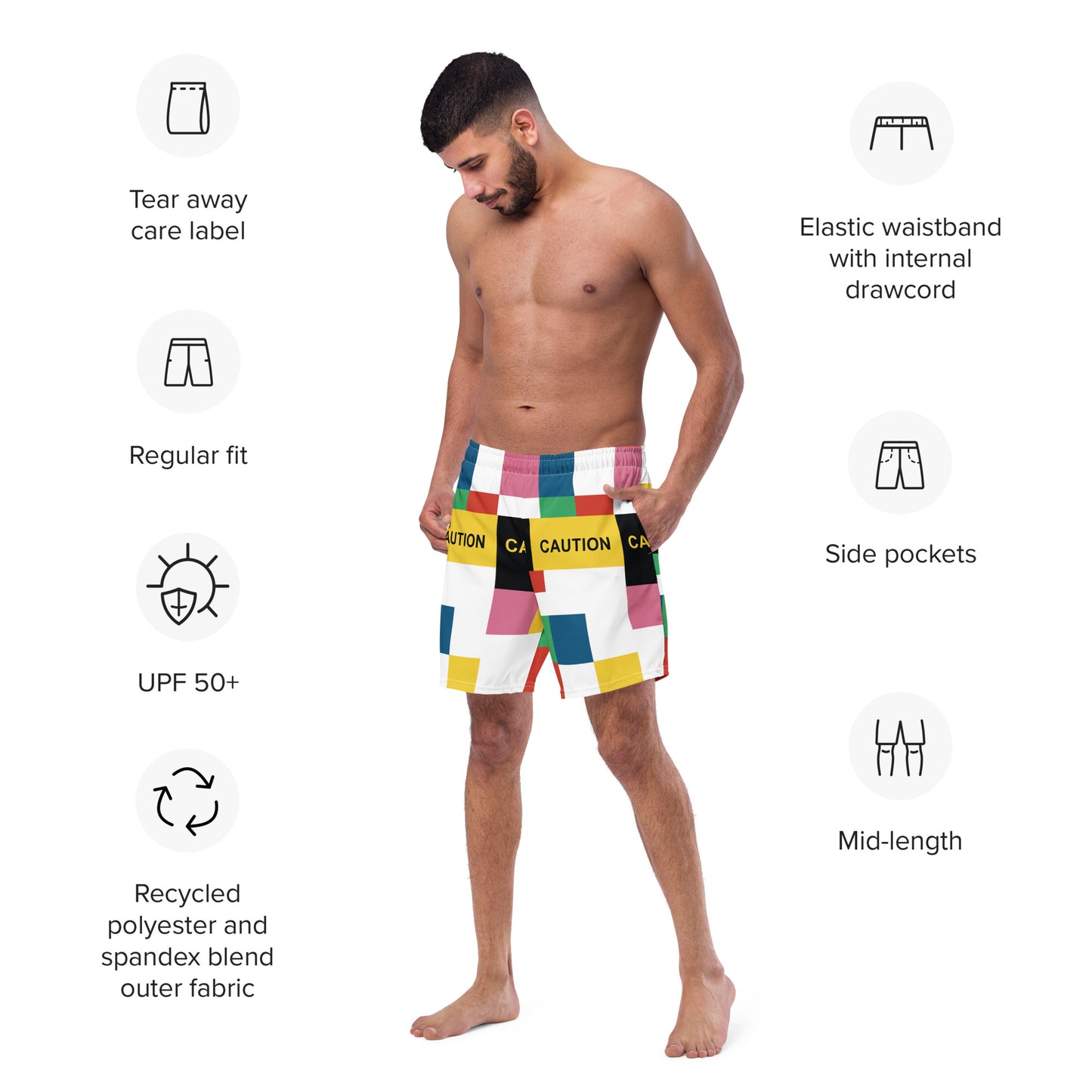 PATTERN MAKER Men's Swim Trunks