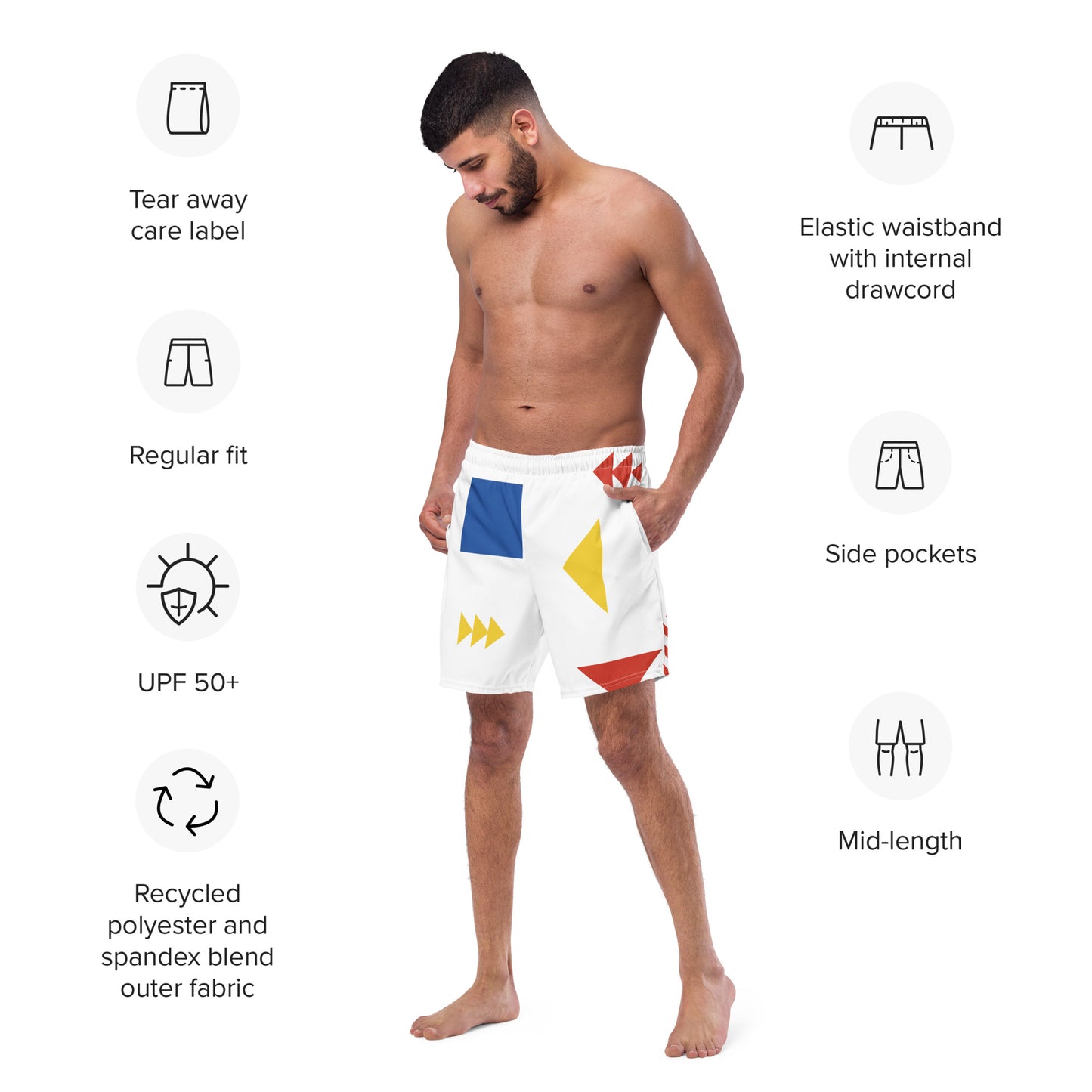 UNIQUE Men's Swim Trunks