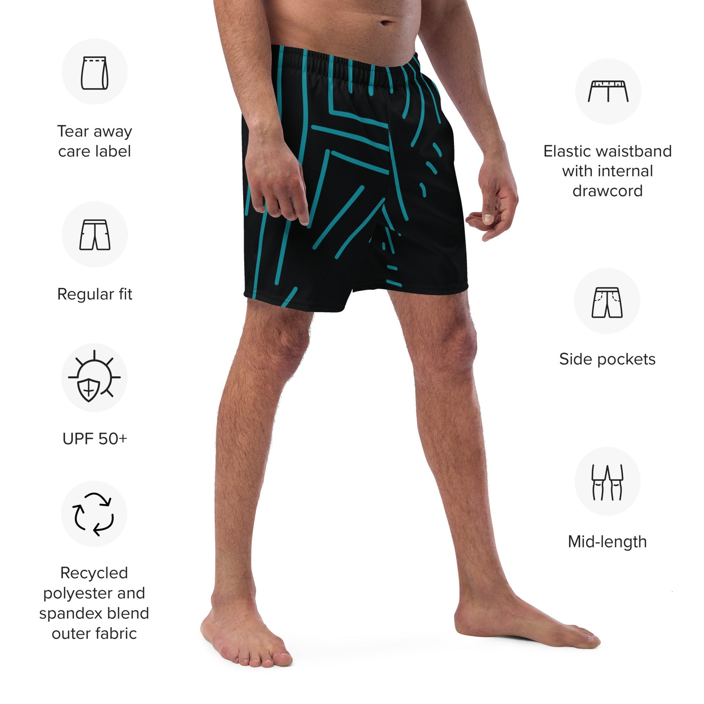 HOLY COW Men's Swim Trunks