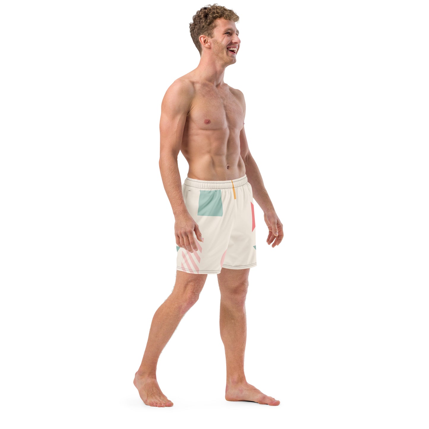 UNIQUE Men's Swim Trunks (Cream)