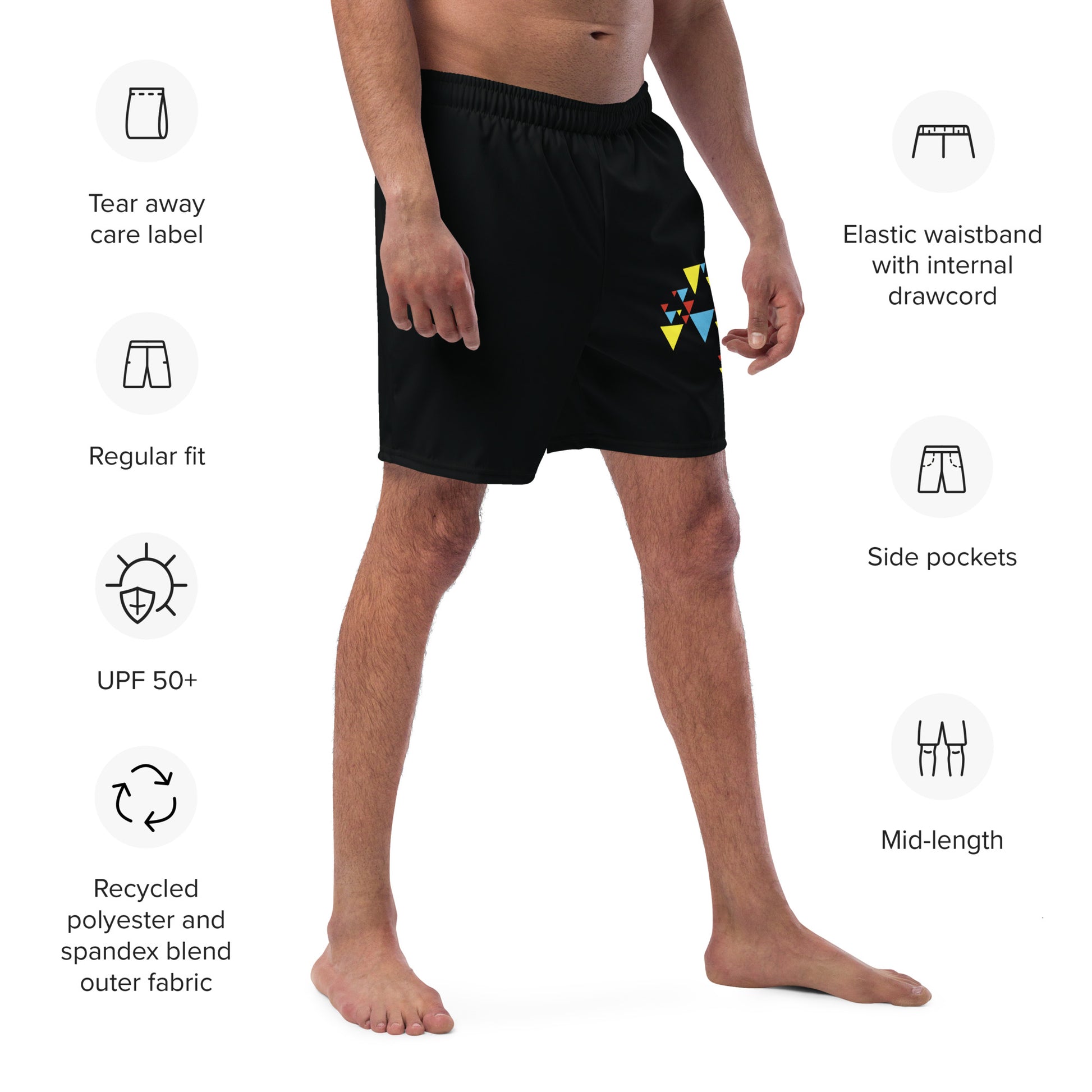AFRICA IS ELECTRIC Men's Swim Trunks - SOULSKY 