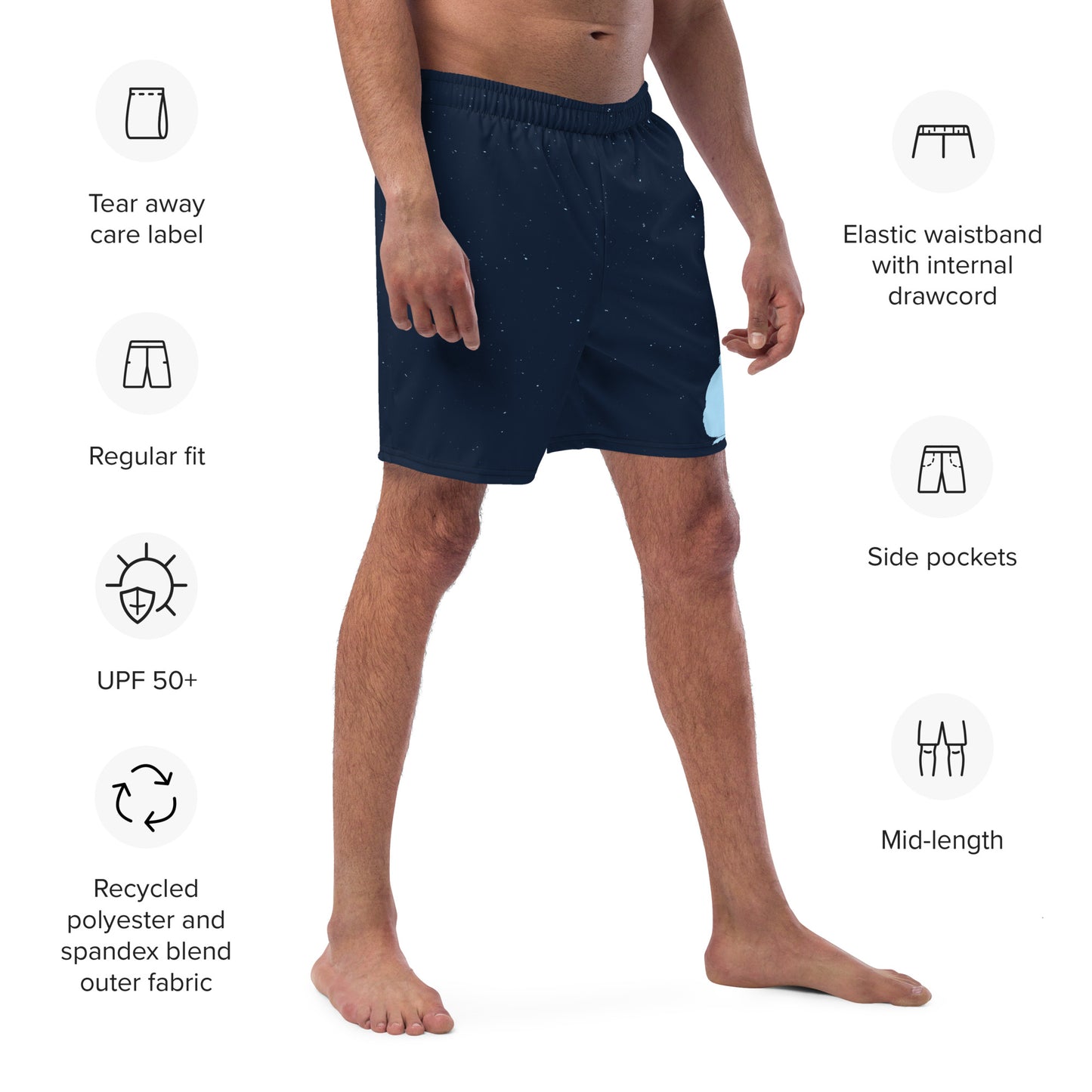 STAR GAZING Men's Swim Trunks